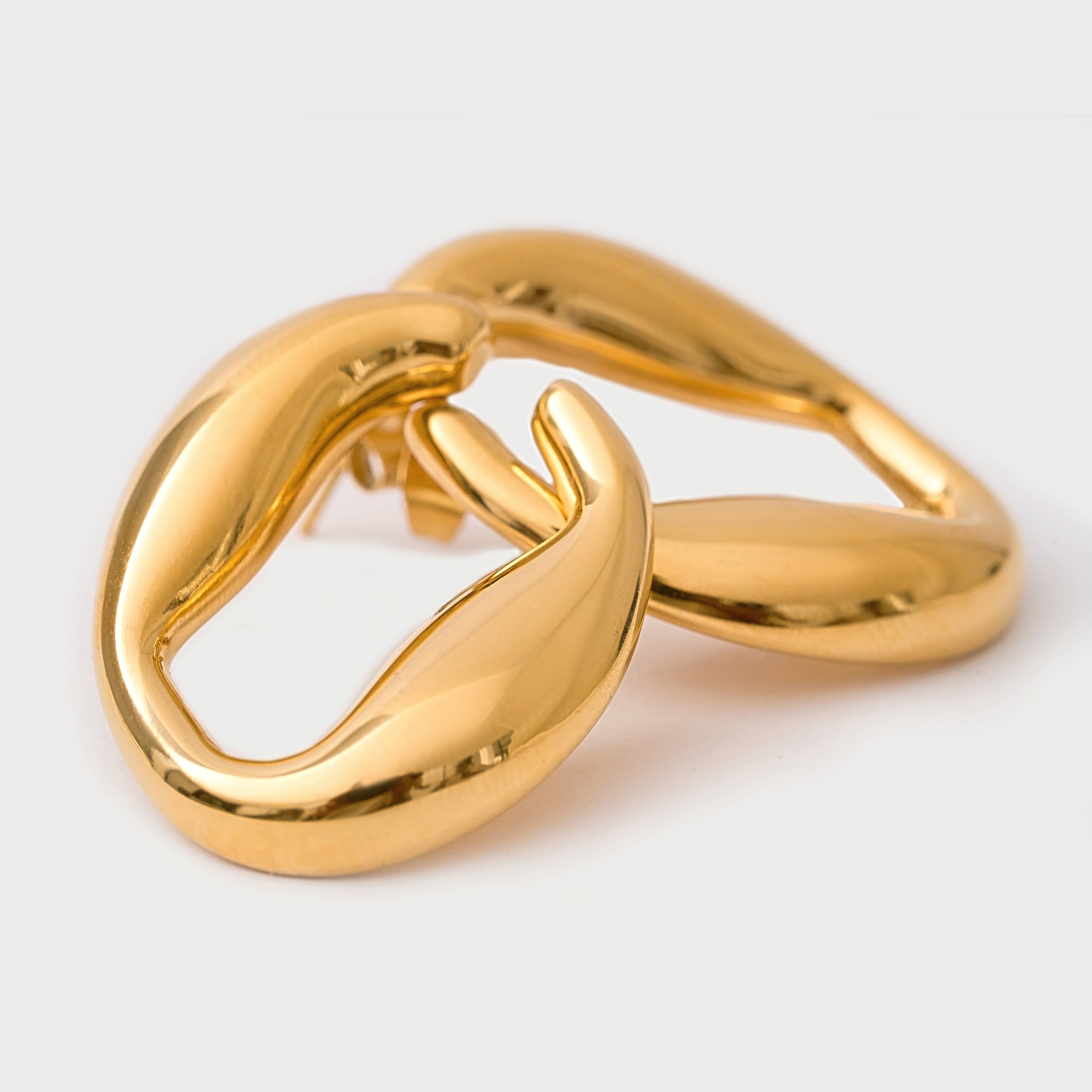 Fiona Earrings in 18K Gold Plated