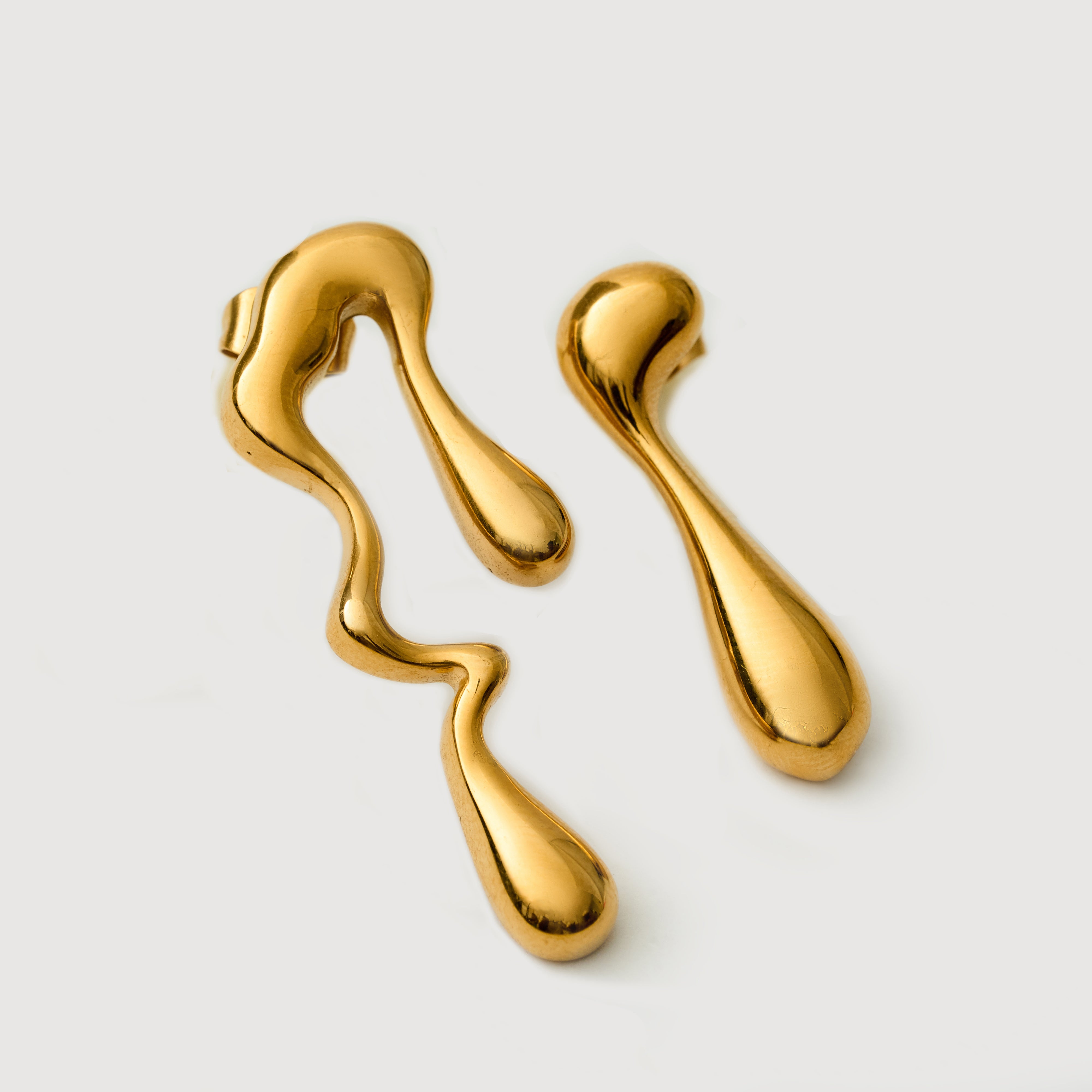 Batur Blaze Irregular Earrings in 18K Gold Plated