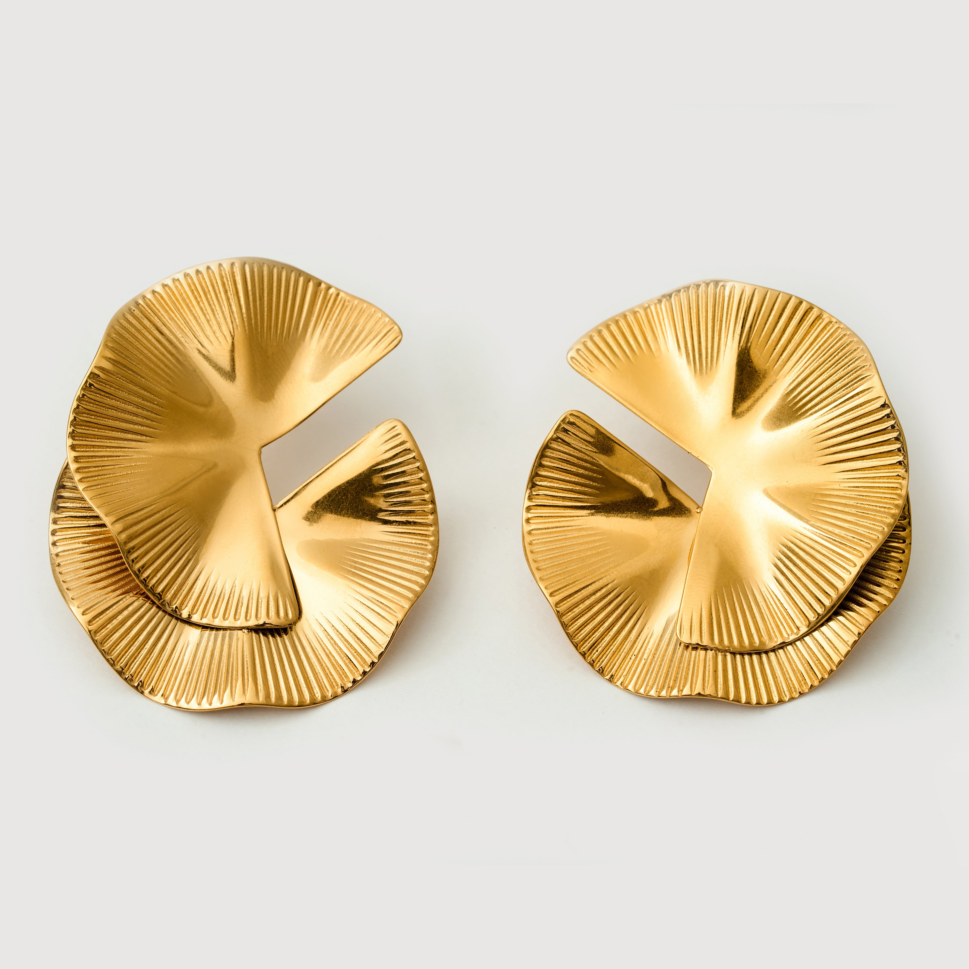 Aphrodite Gold Earrings in 18K Gold Plated