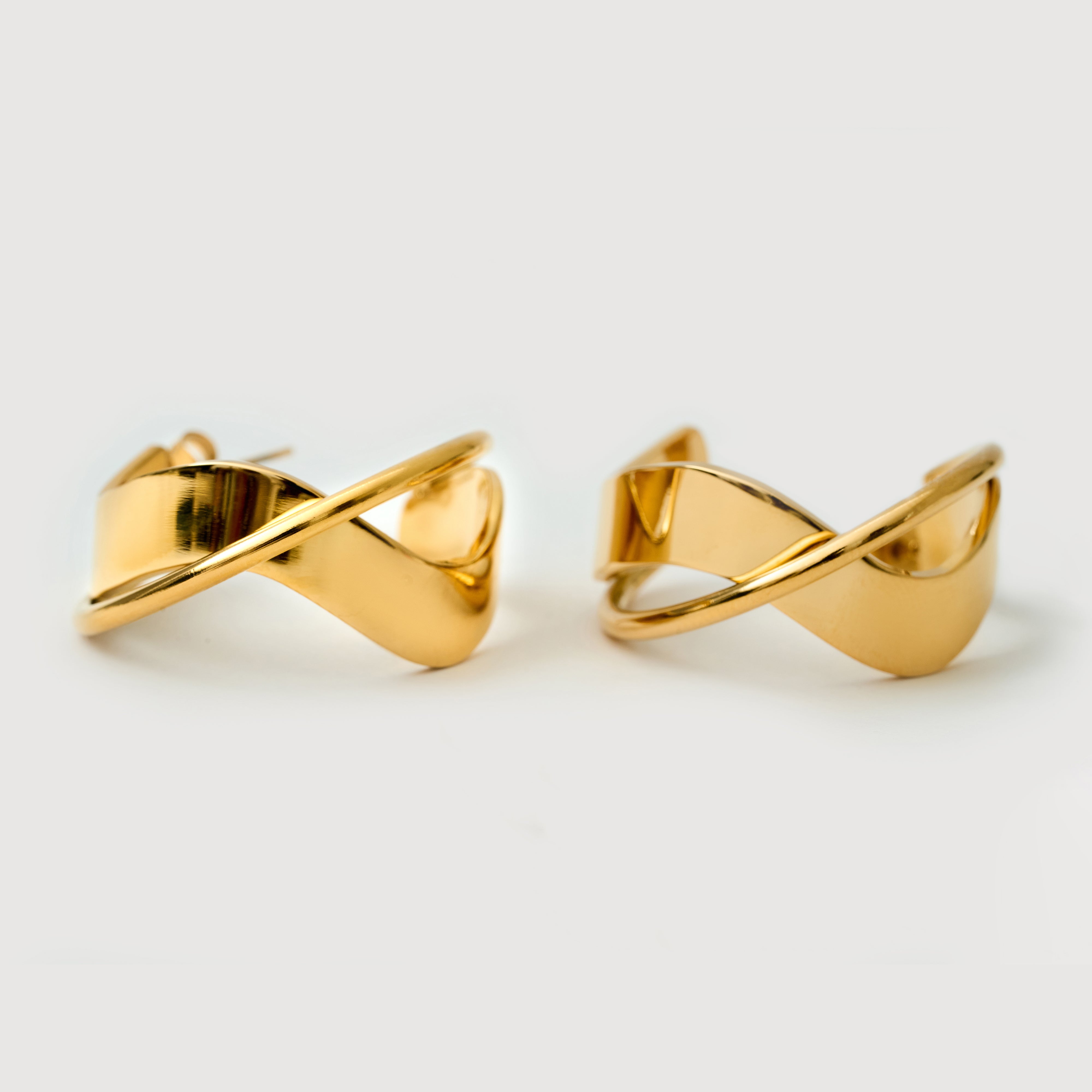 Nova Edge Earrings in 18K Gold Plated