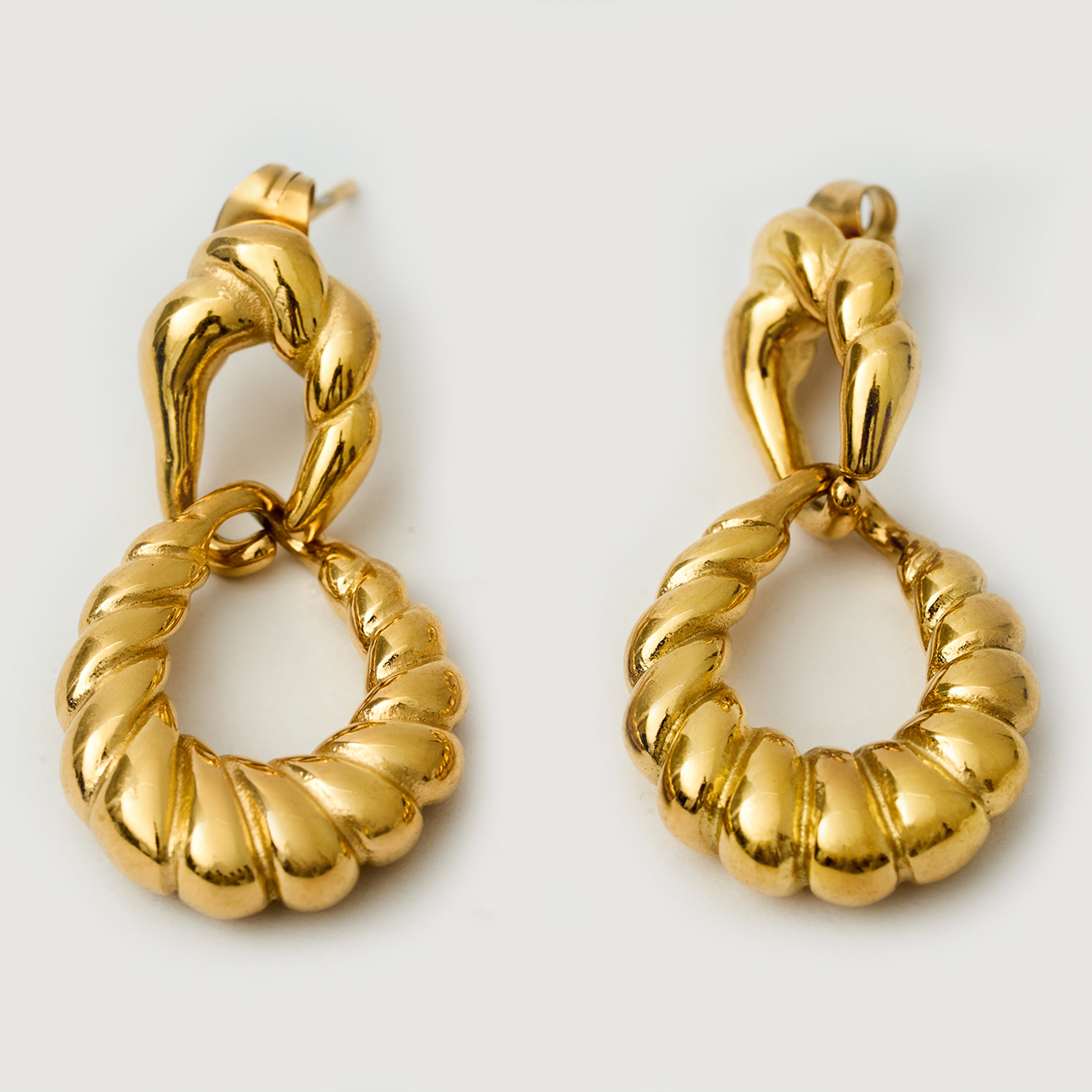 Elena's Cascade Earrings  in 18K Gold Plated