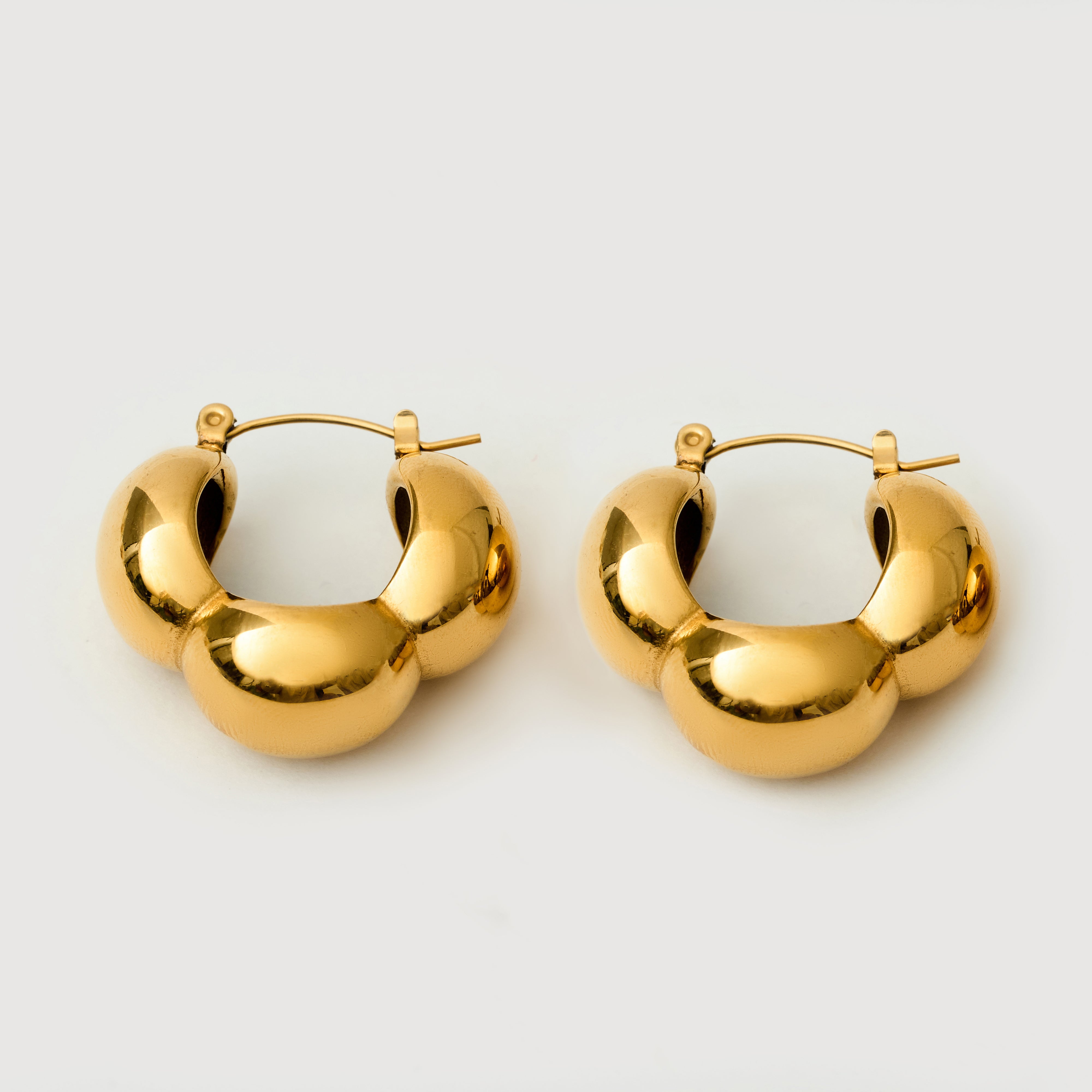 Bia Hoop Earrings in 18K Gold Plated