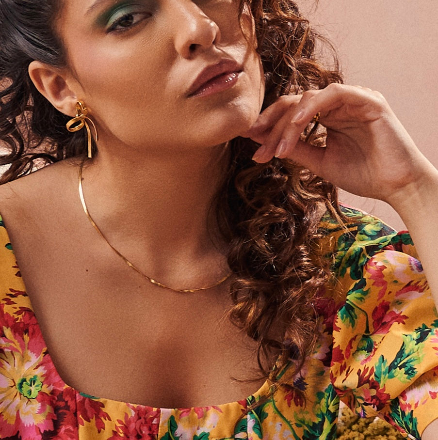 Charlotte Vintage Gold Chain in 18K Gold Plated