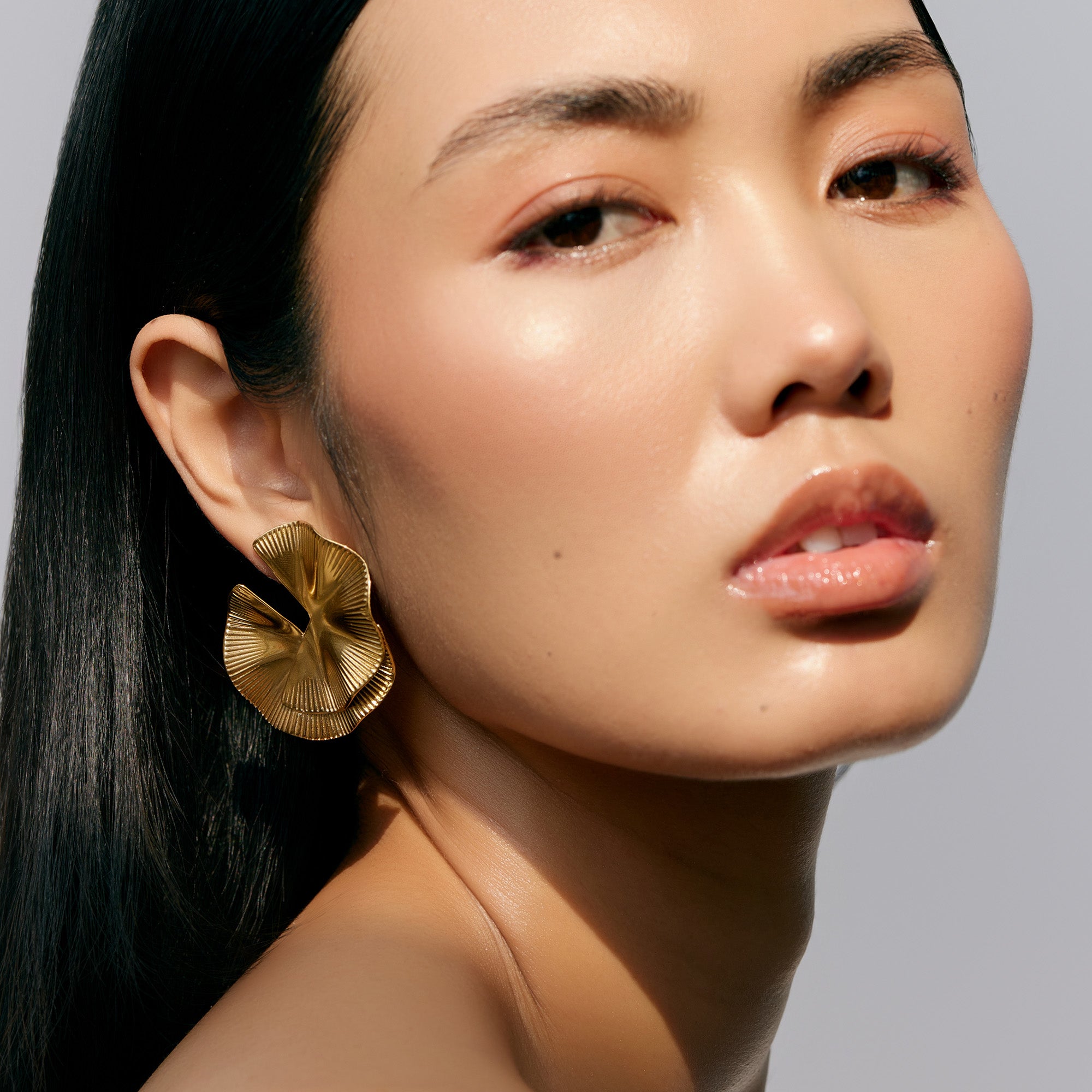 Aphrodite Gold Earrings in 18K Gold Plated