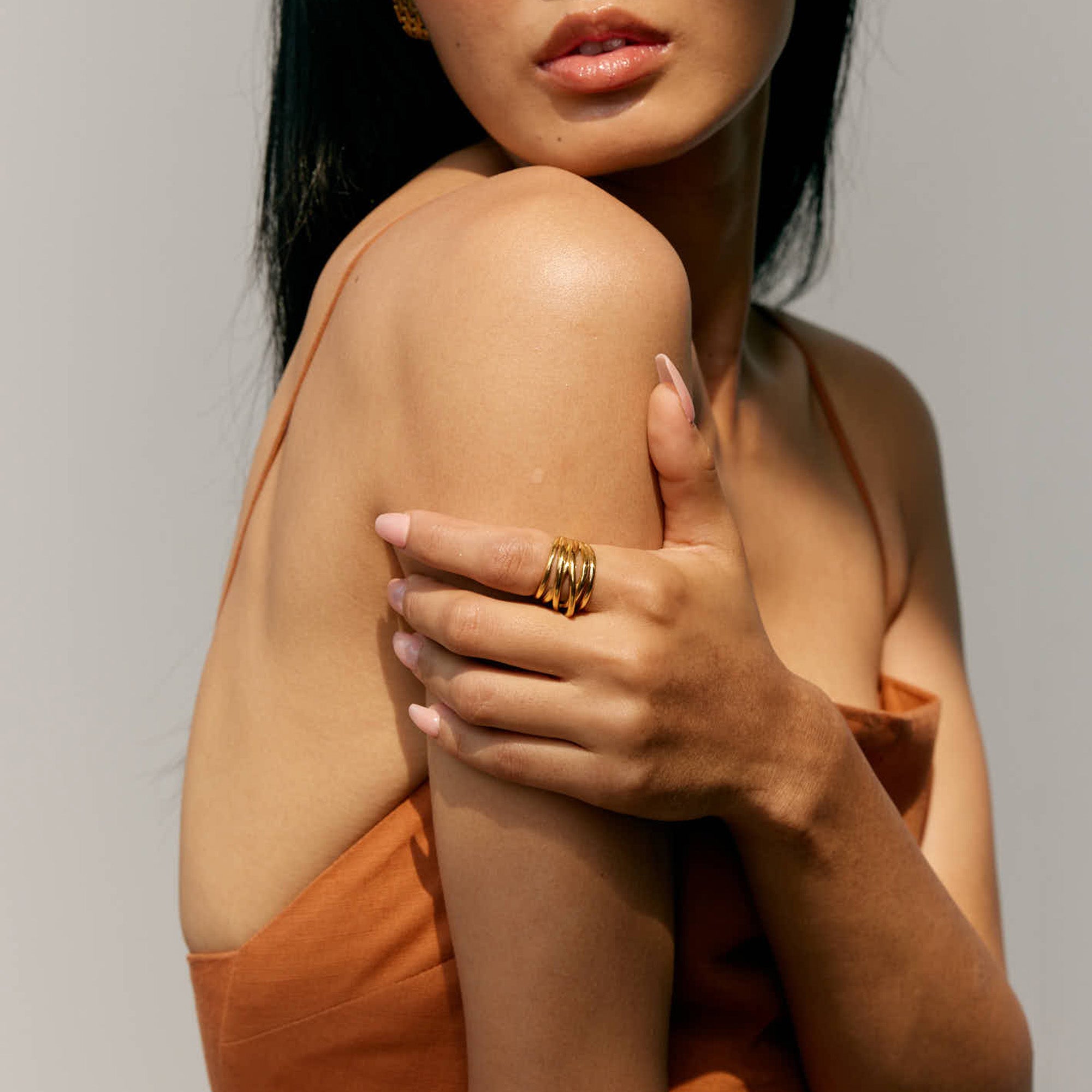 Noor Essential Ring in 18K Gold Plated