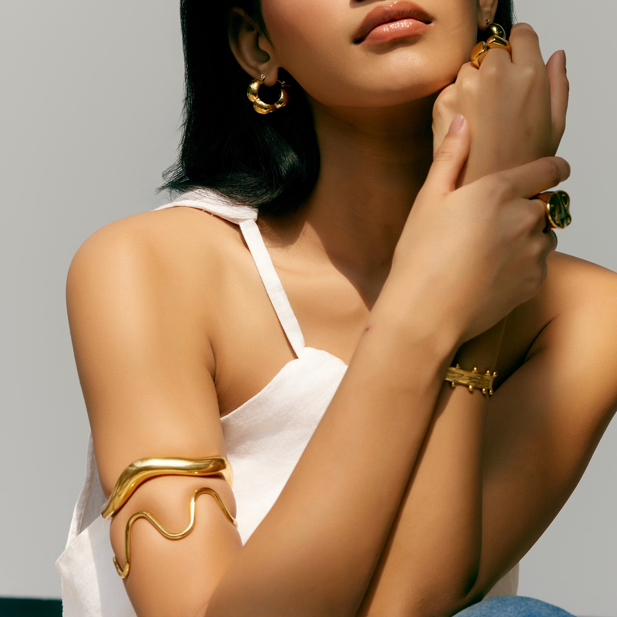 Amunet Cuff in 18K Gold Plated