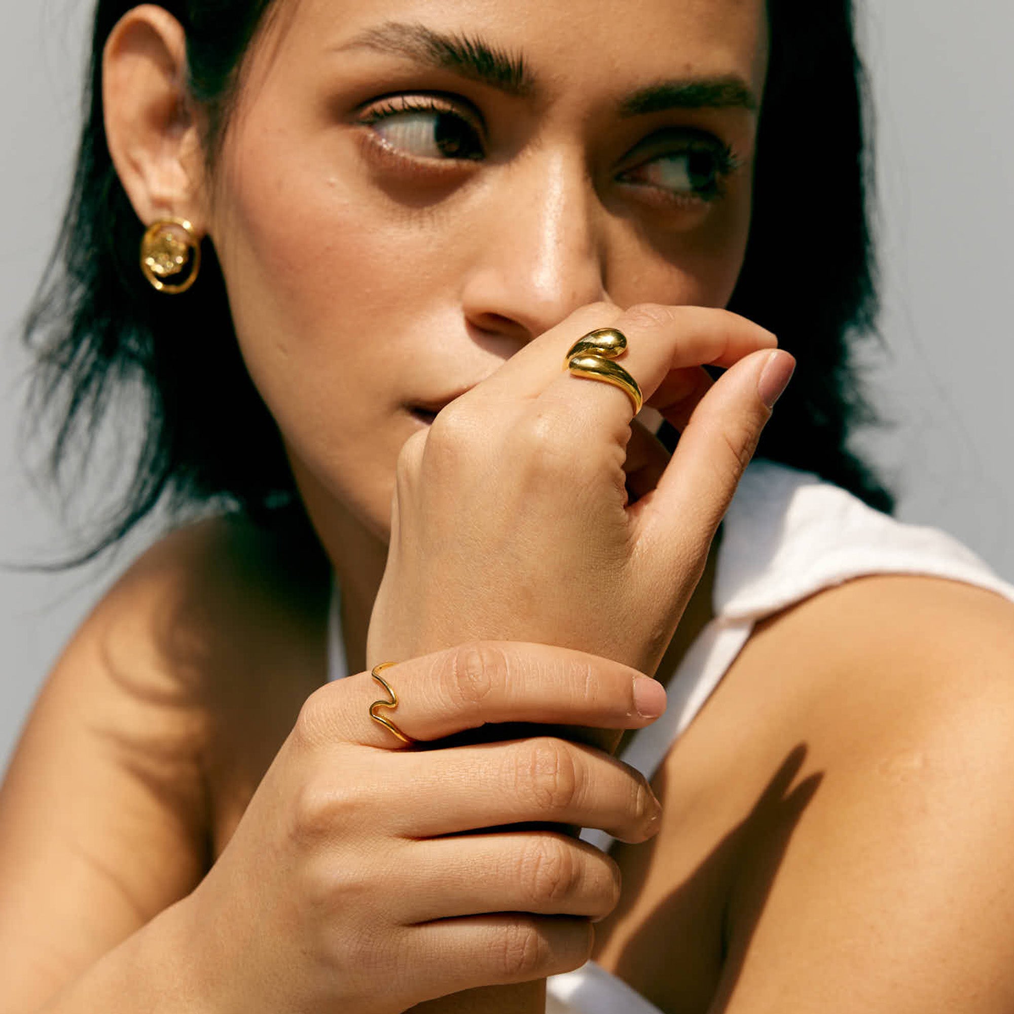 Margarate Ring in 18K Gold Plated