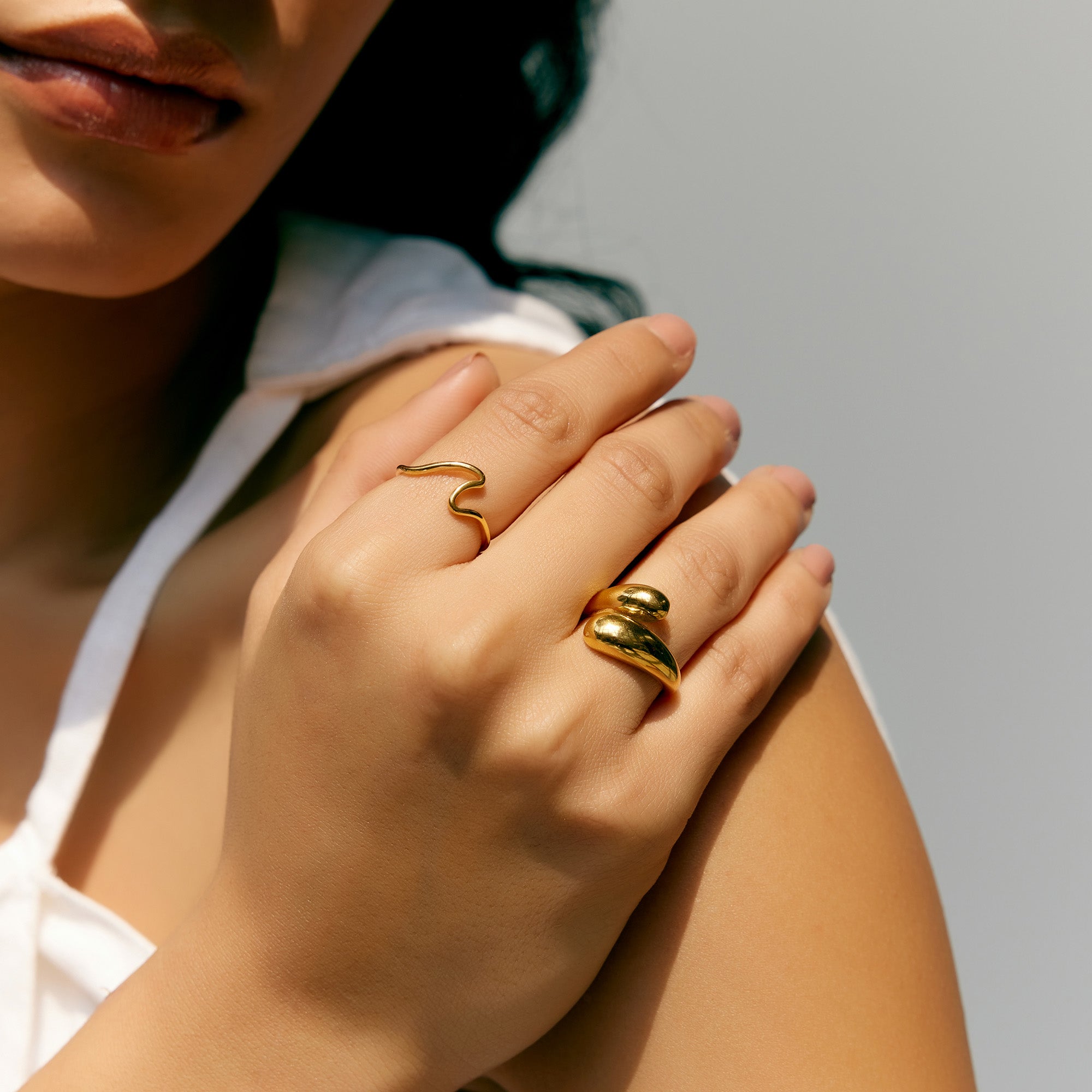 Margarate Ring in 18K Gold Plated