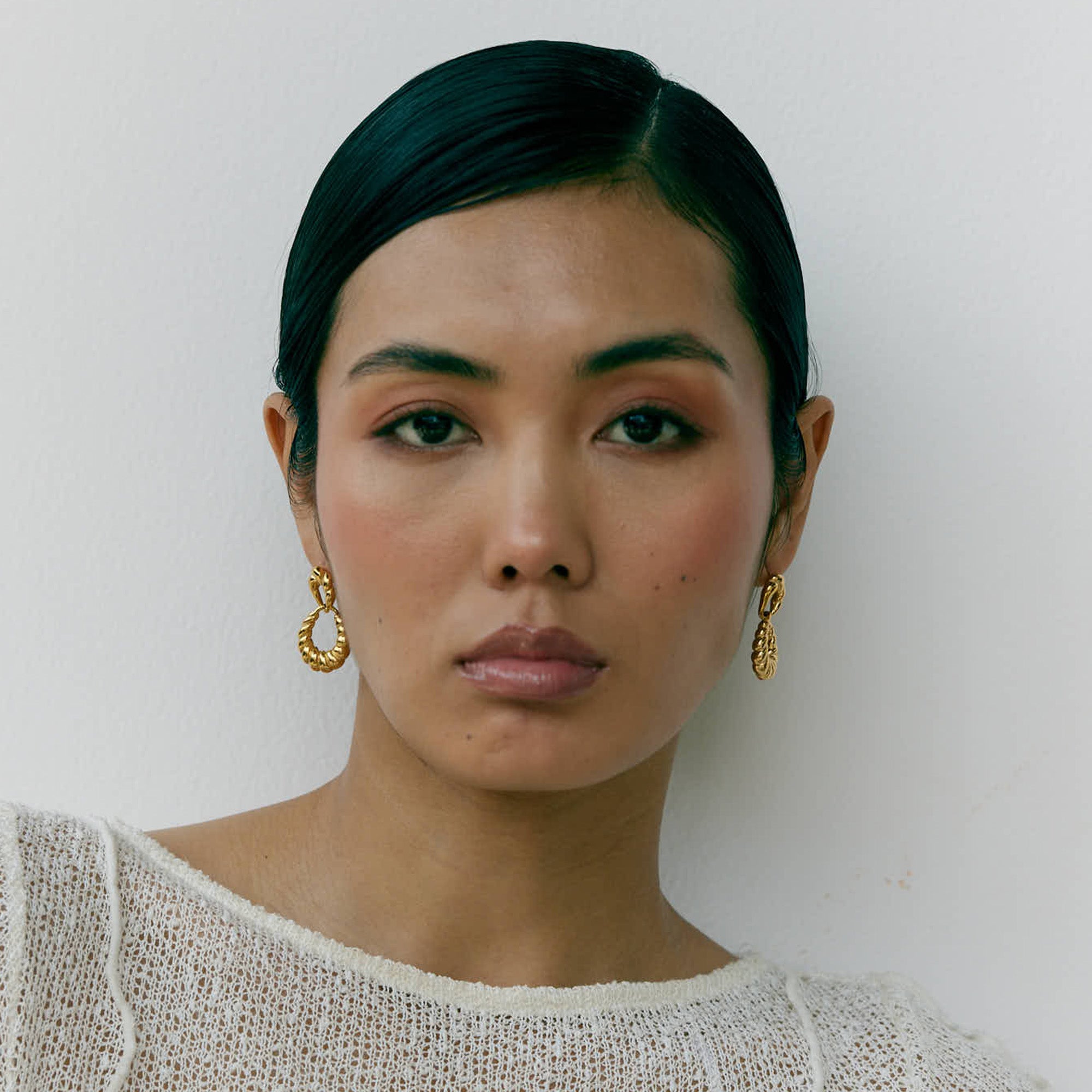 Elena's Cascade Earrings  in 18K Gold Plated