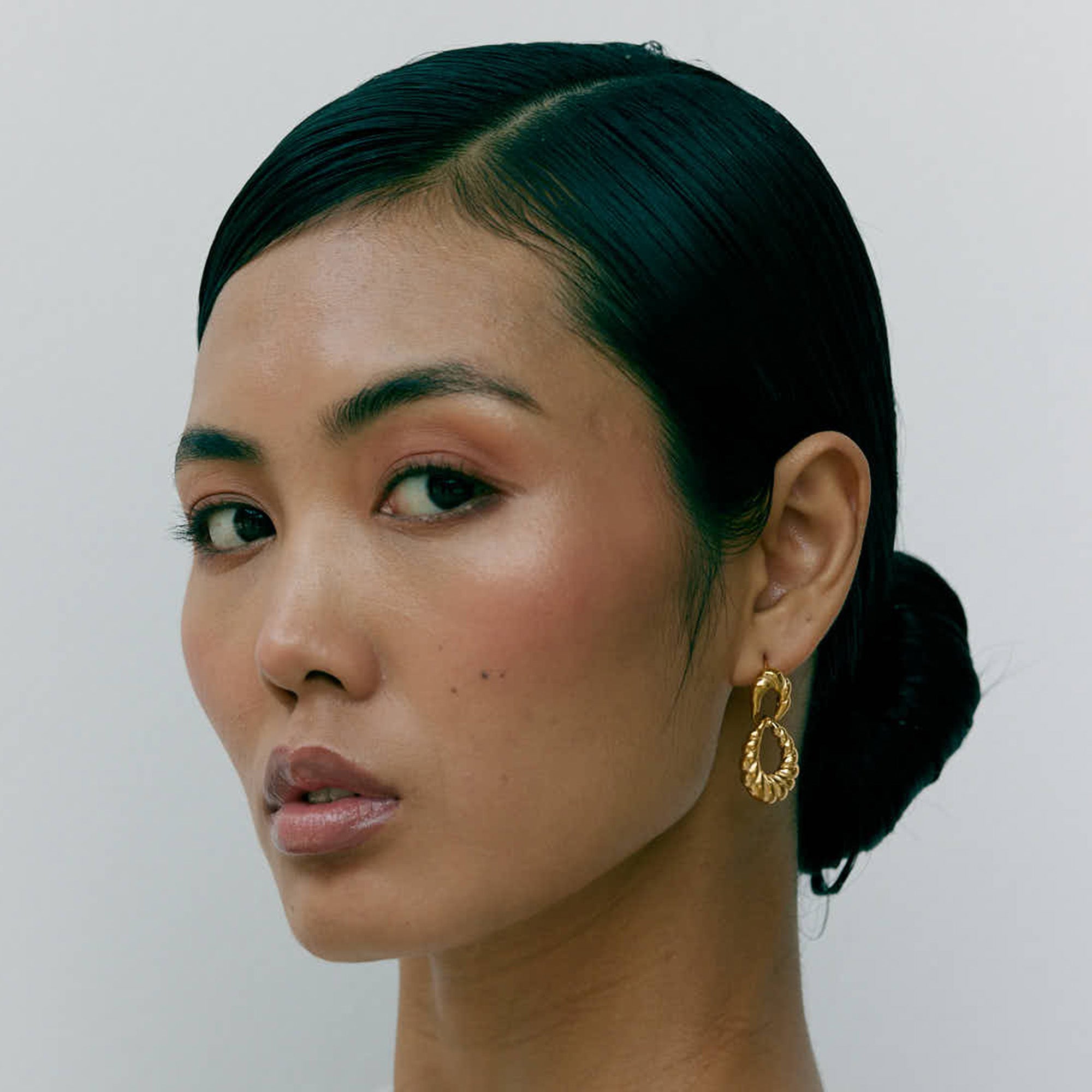 Elena's Cascade Earrings  in 18K Gold Plated