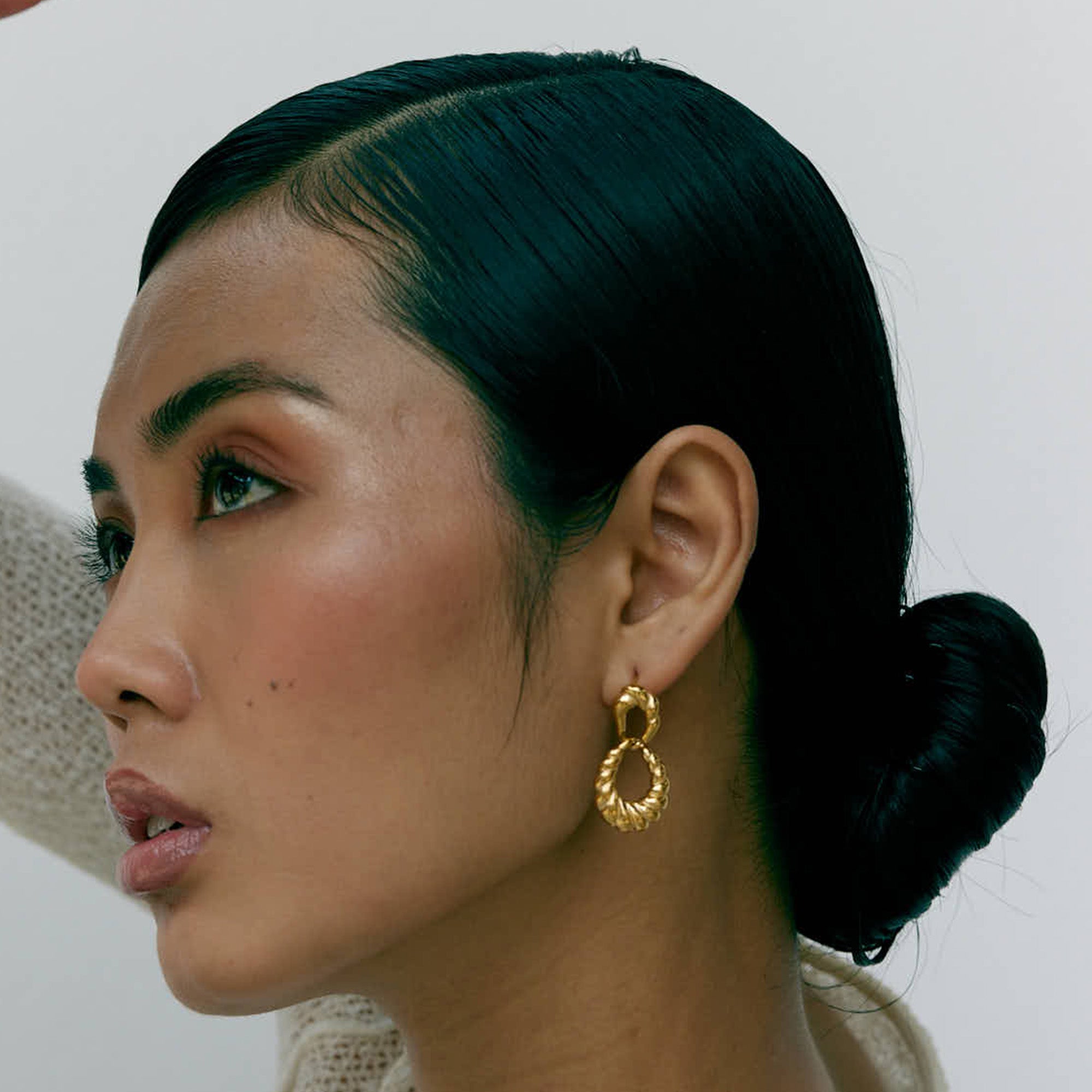 Elena's Cascade Earrings  in 18K Gold Plated