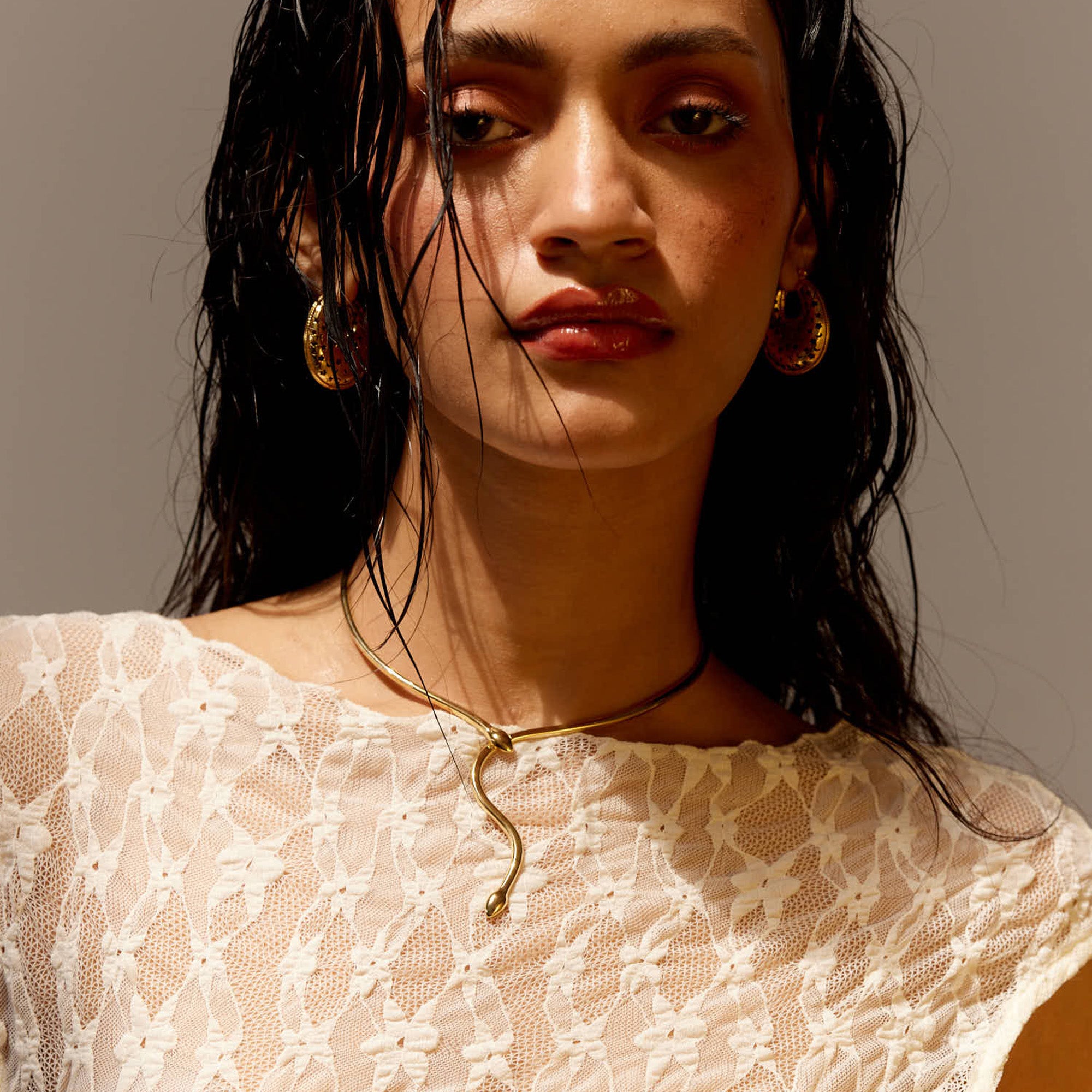 Nagini Necklace in 18K Gold Plated