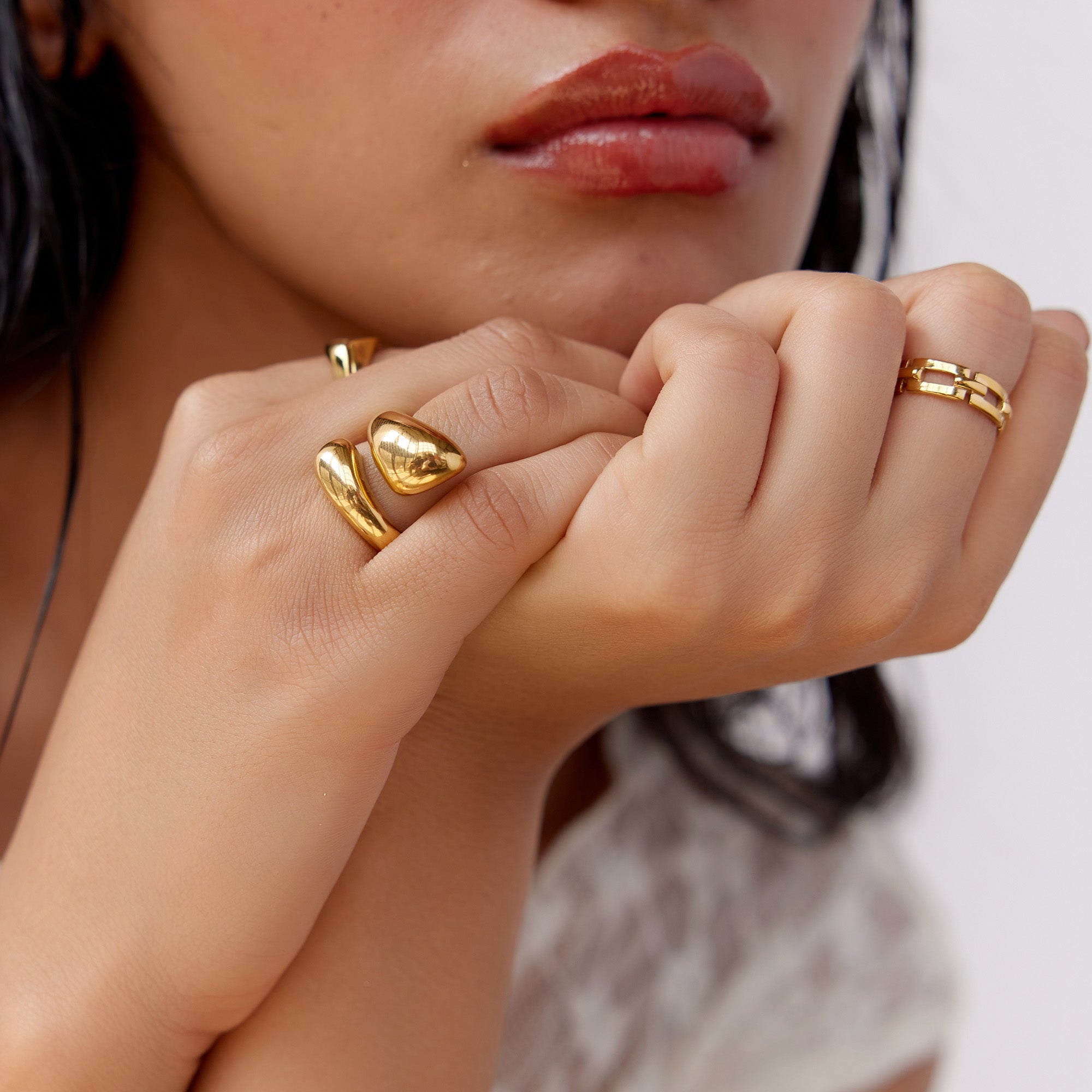 Savannah Chunky Ring in 18K Gold Plated