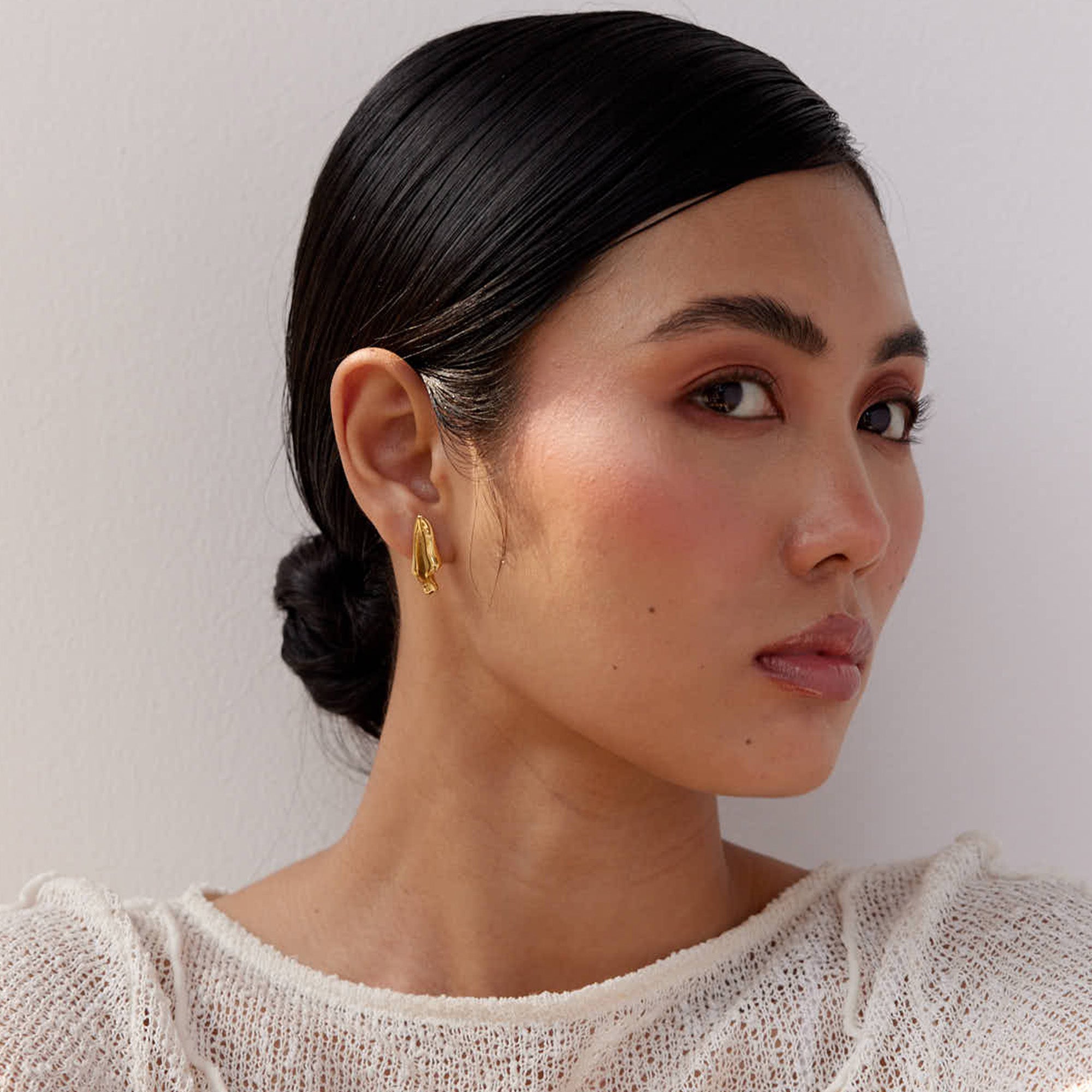 Eva Gold Earrings in 18K Gold Plated