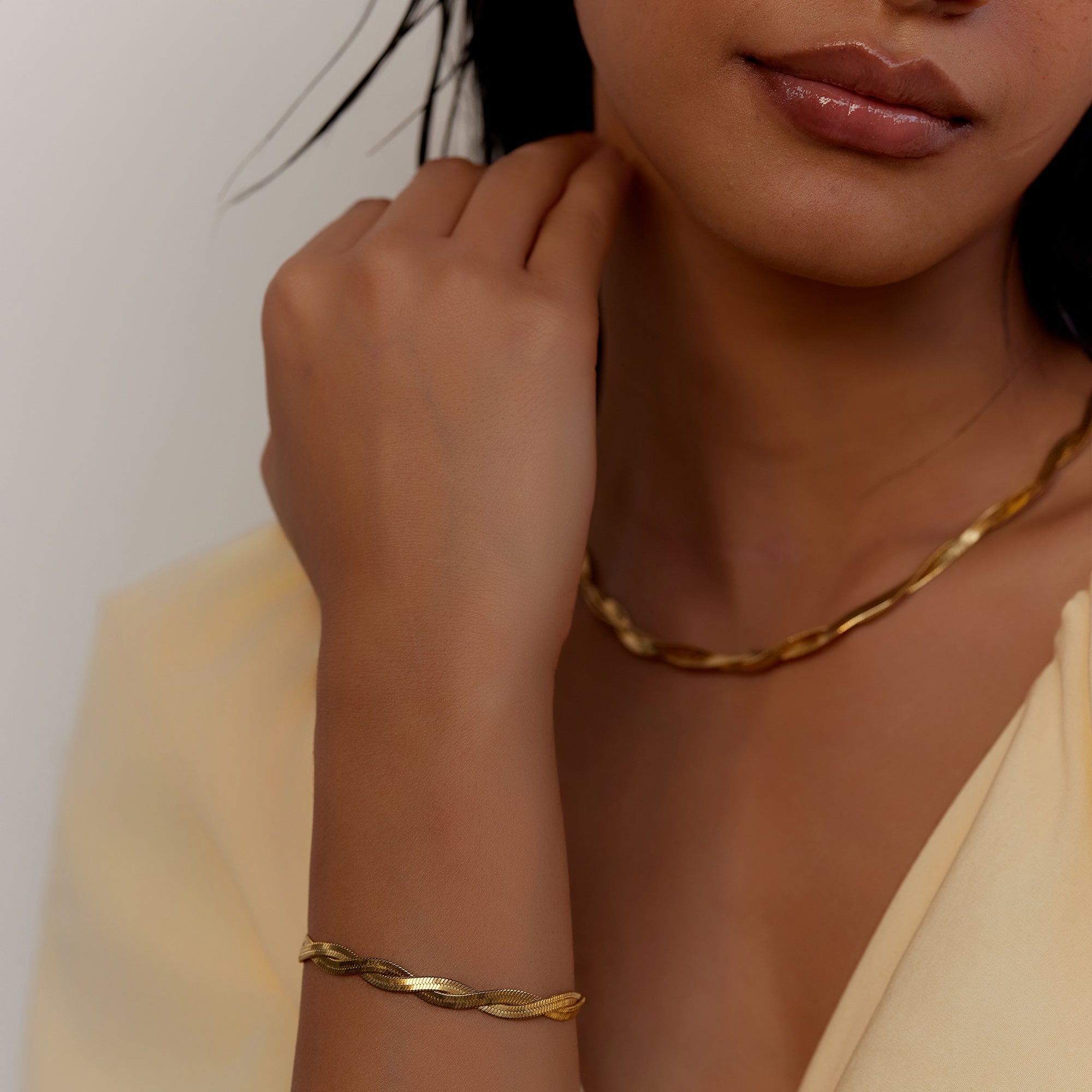 Ava Gold Bracelet in 18K Gold Plated