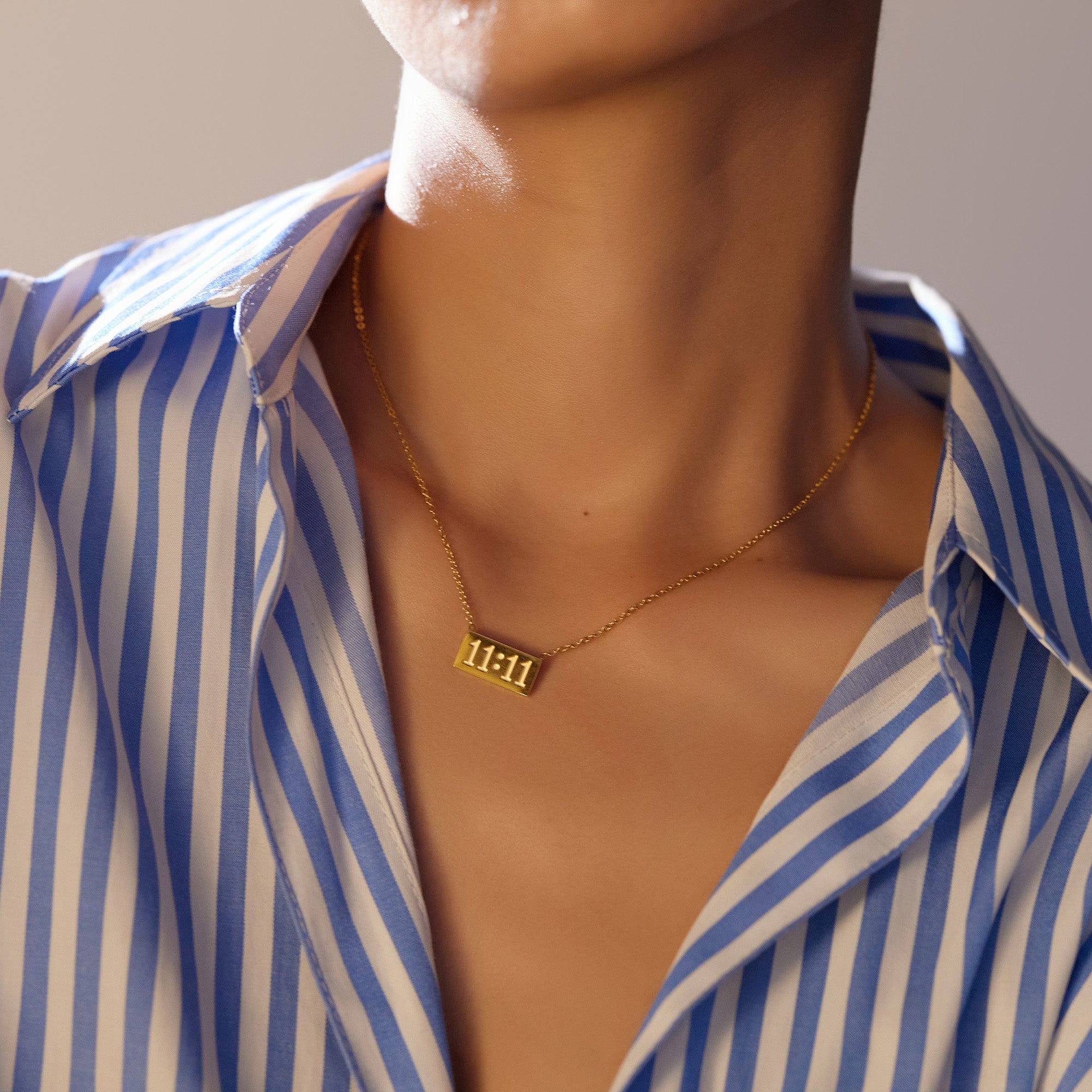 Harmony 11:11 Pendant Necklace in 18K Gold Plated