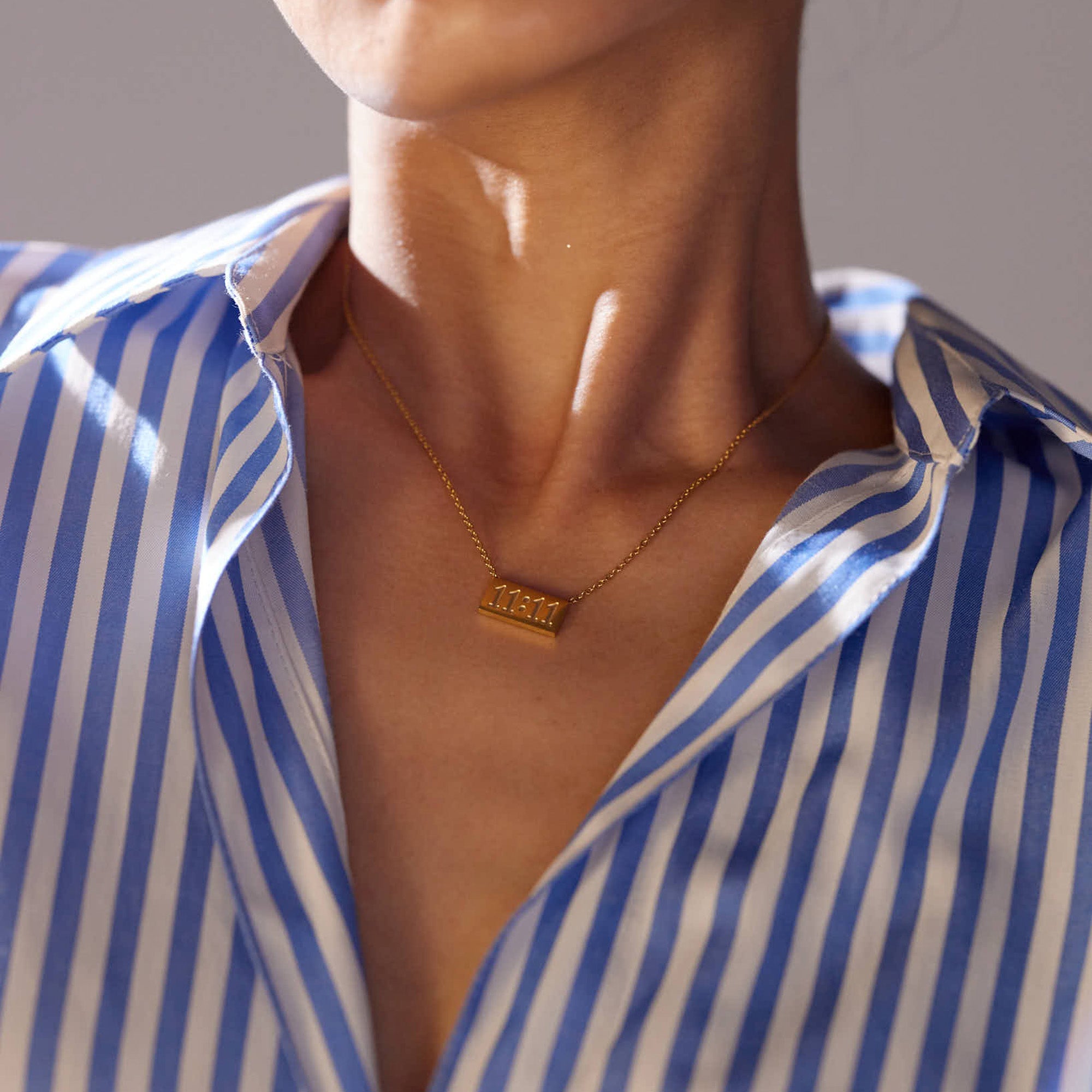 Harmony 11:11 Pendant Necklace in 18K Gold Plated