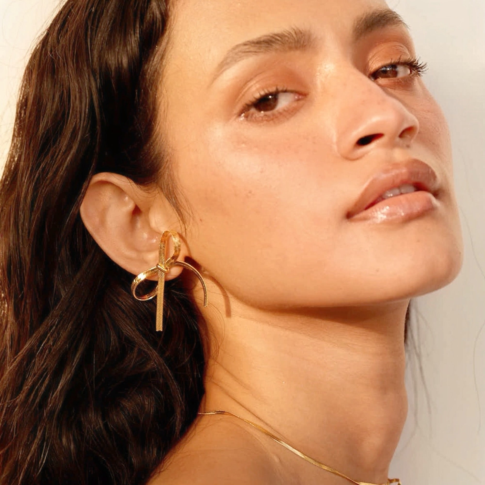 Holly Bow Stud Earring