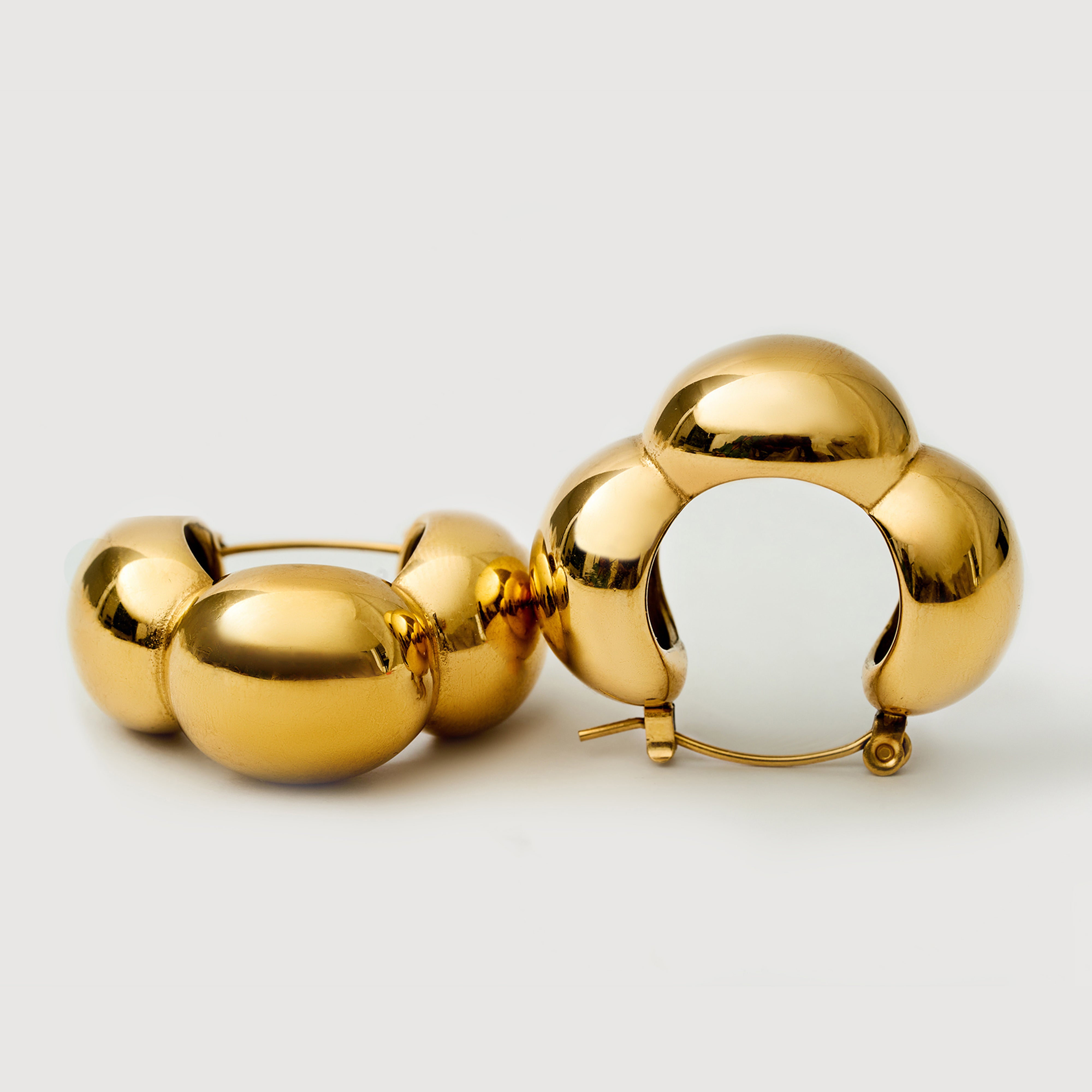 Bia Hoop Earrings in 18K Gold Plated