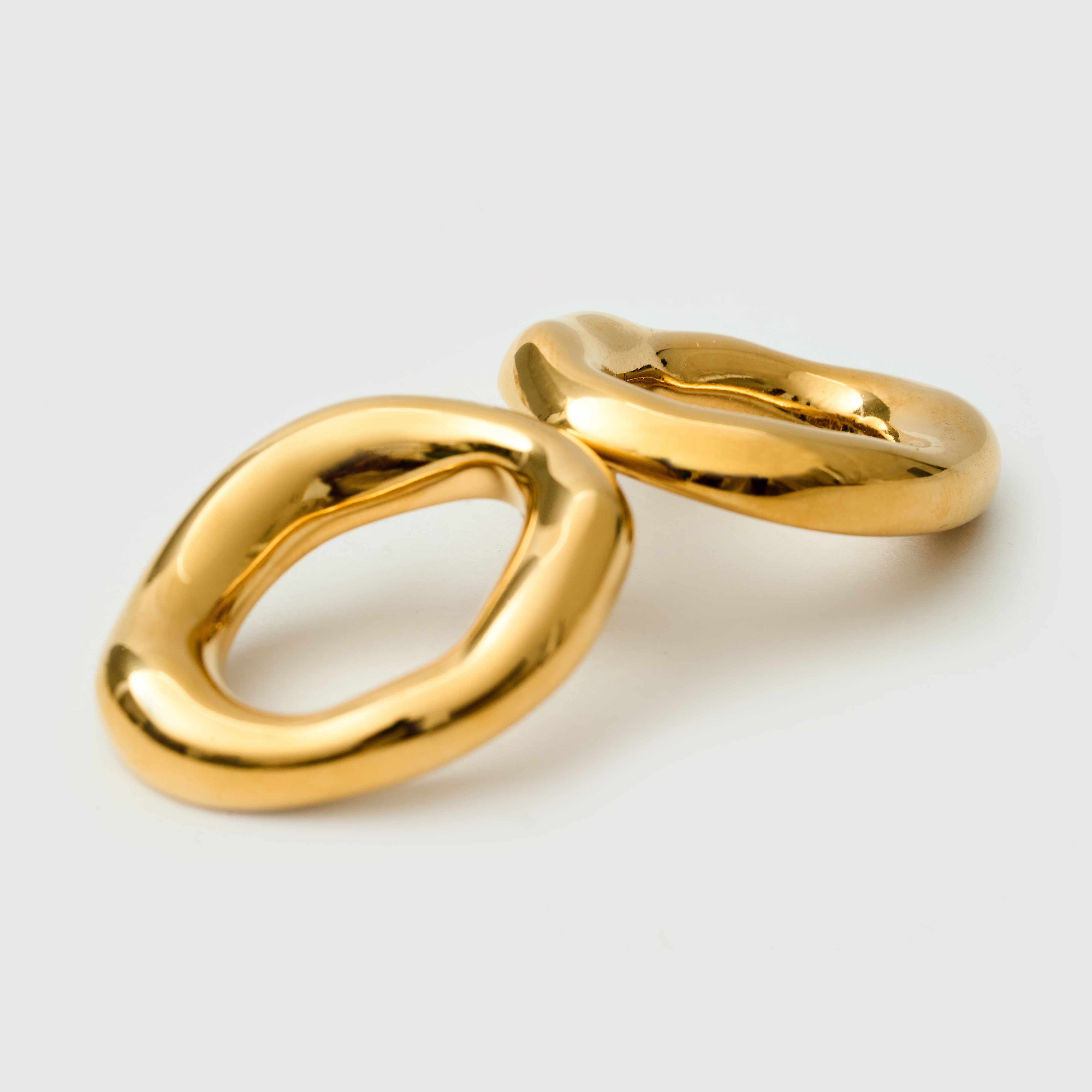 Luna's Glow Earrings in 18K Gold Plated