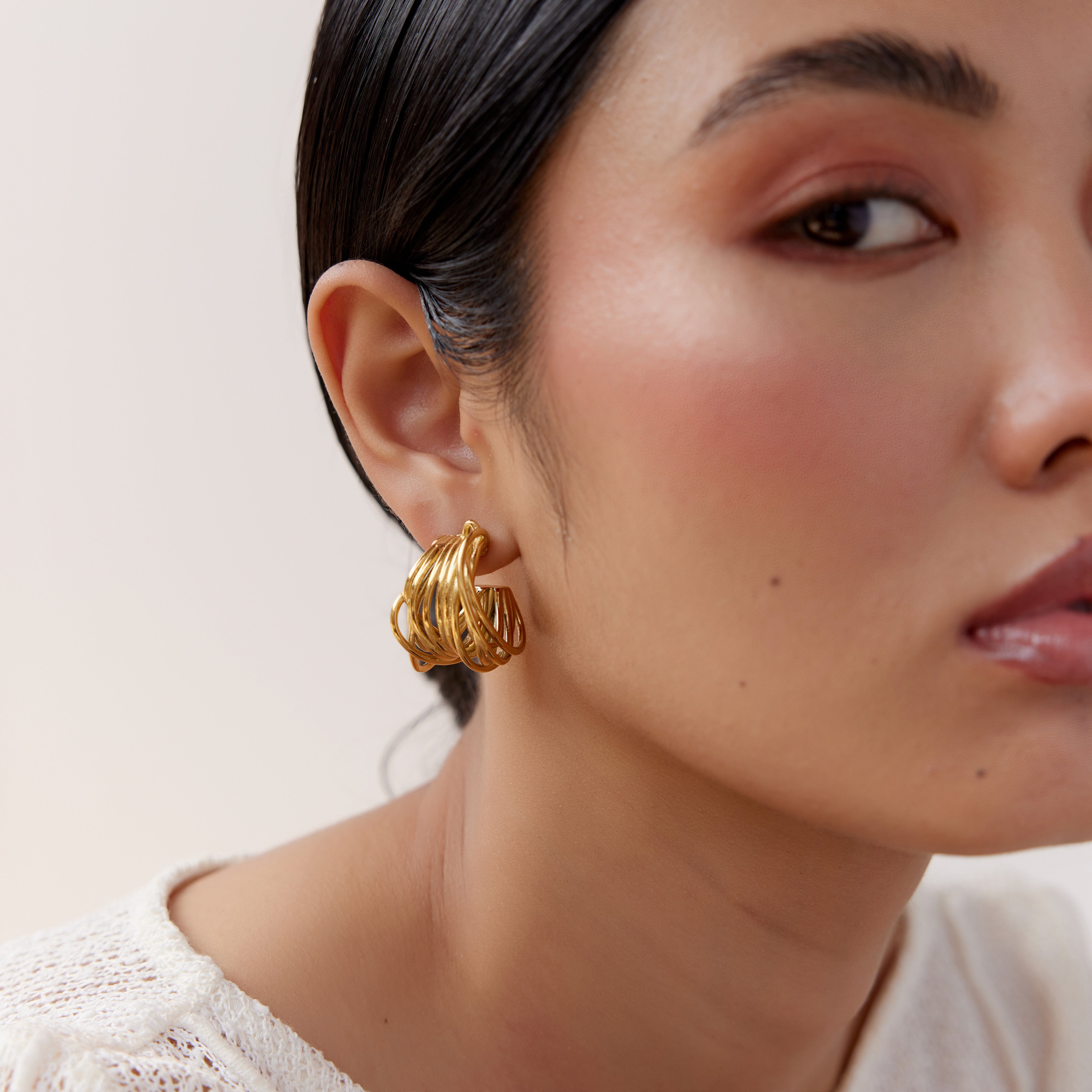 Seminyak Earrings in 18K Gold Plated