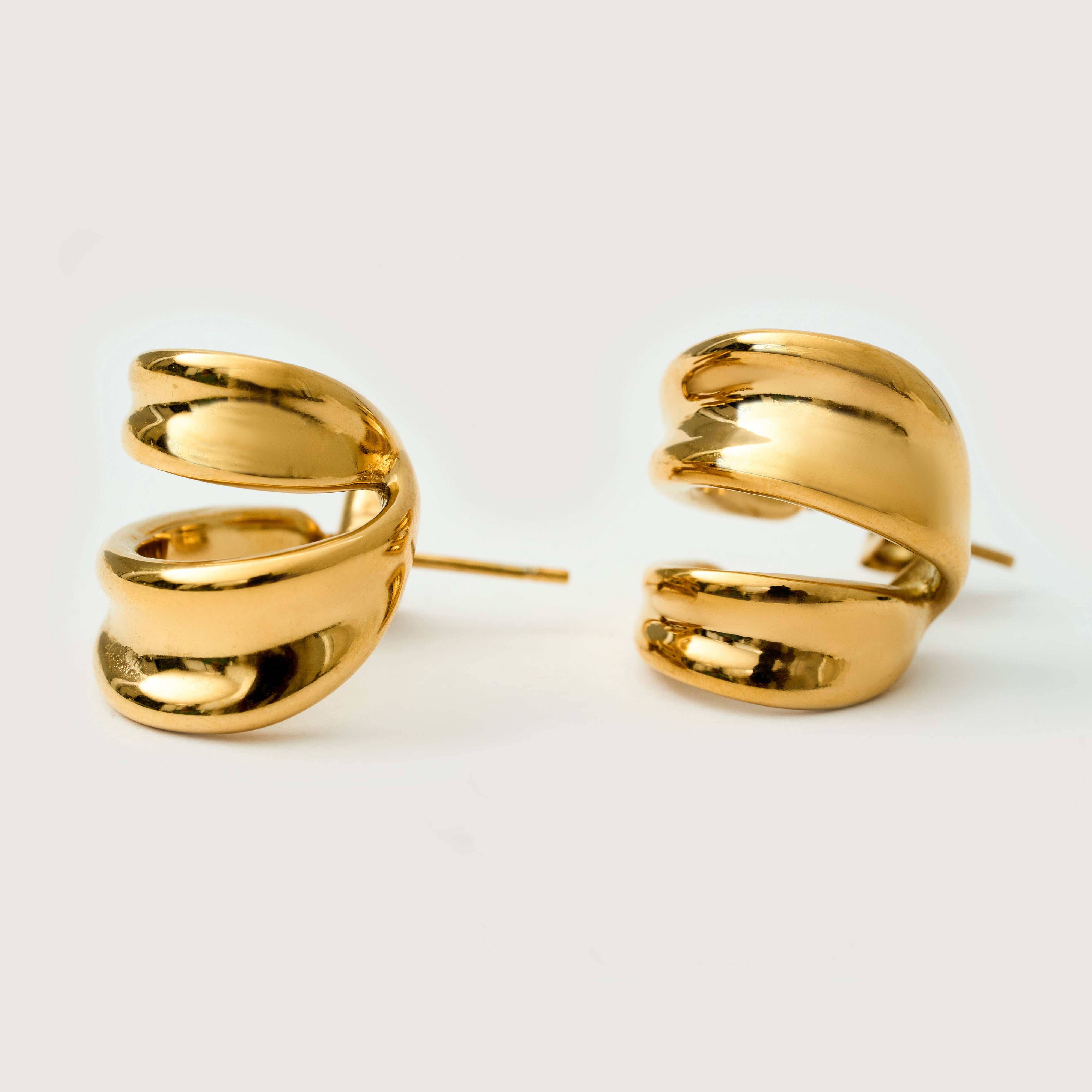 Serena Hoops in 18K Gold Plated