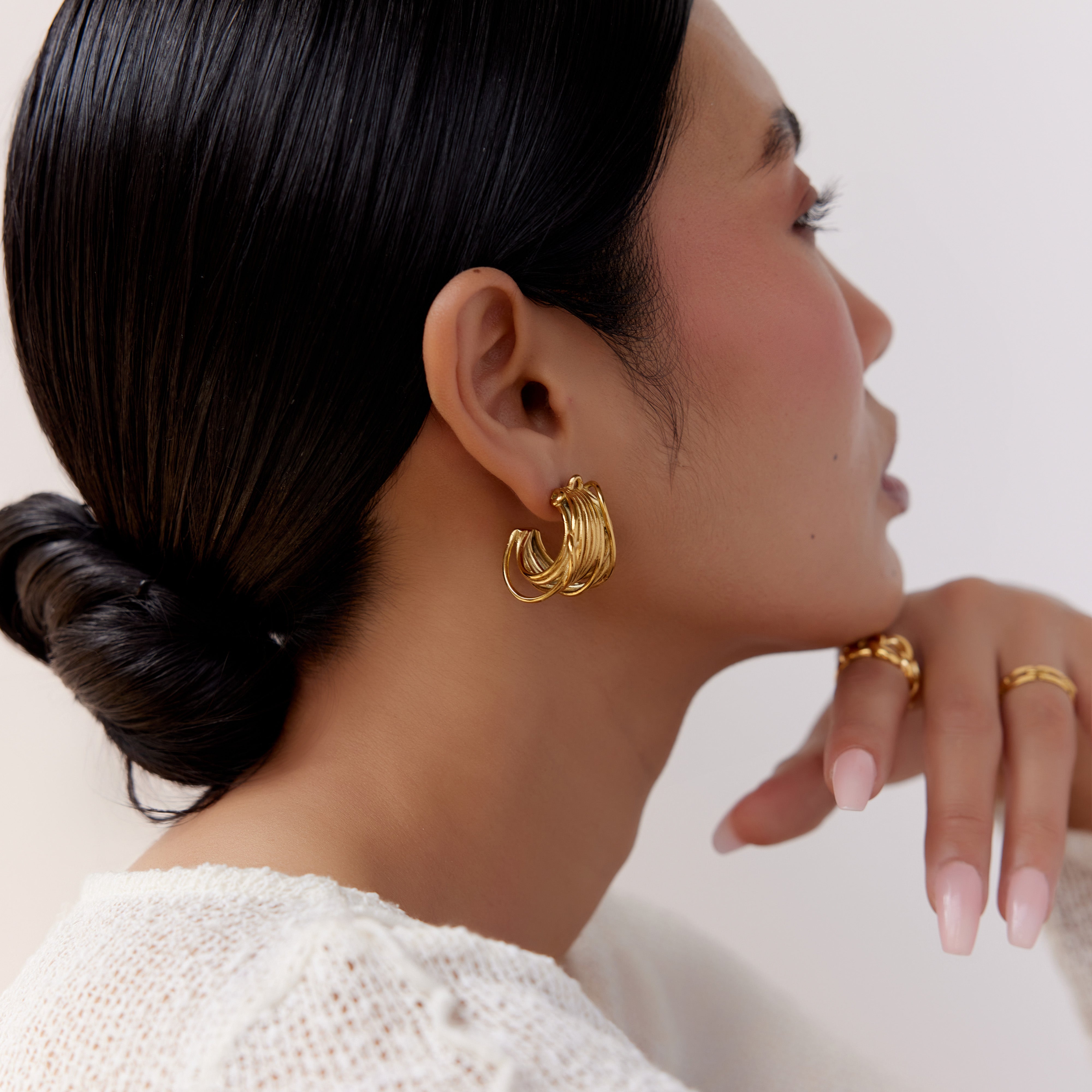 Seminyak Earrings in 18K Gold Plated