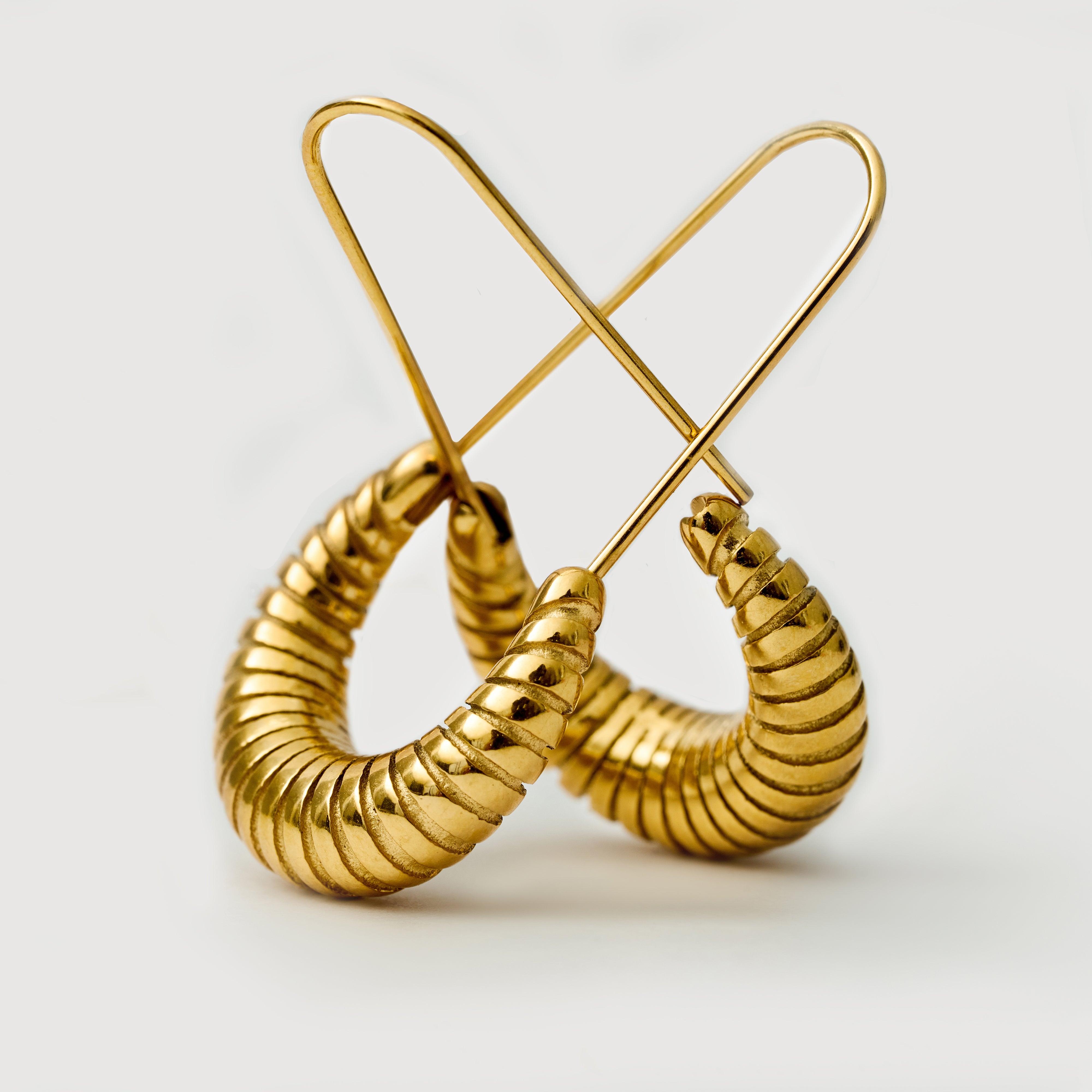 Lumina Drop Earrings in 18K Gold Plated
