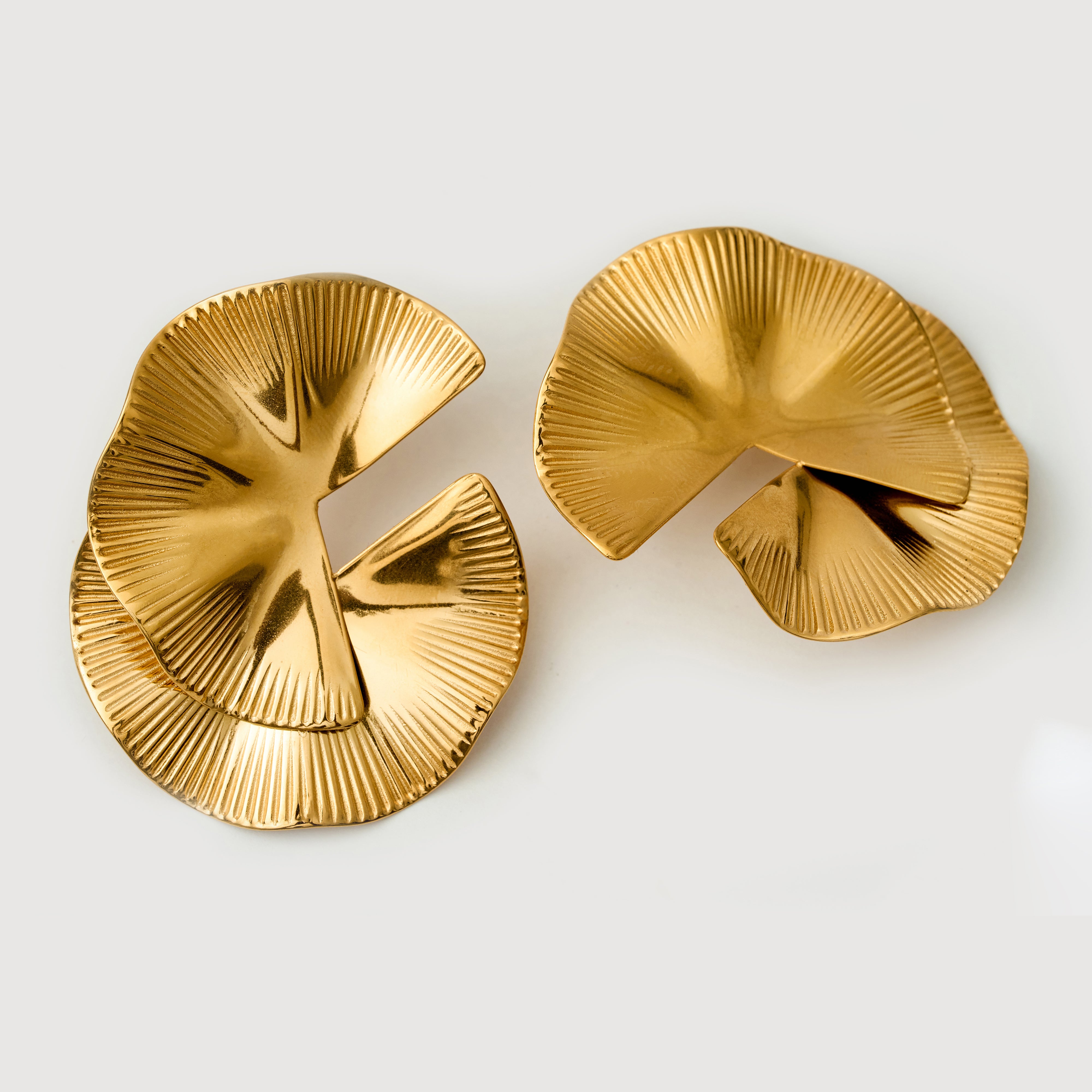 Aphrodite Gold Earrings in 18K Gold Plated