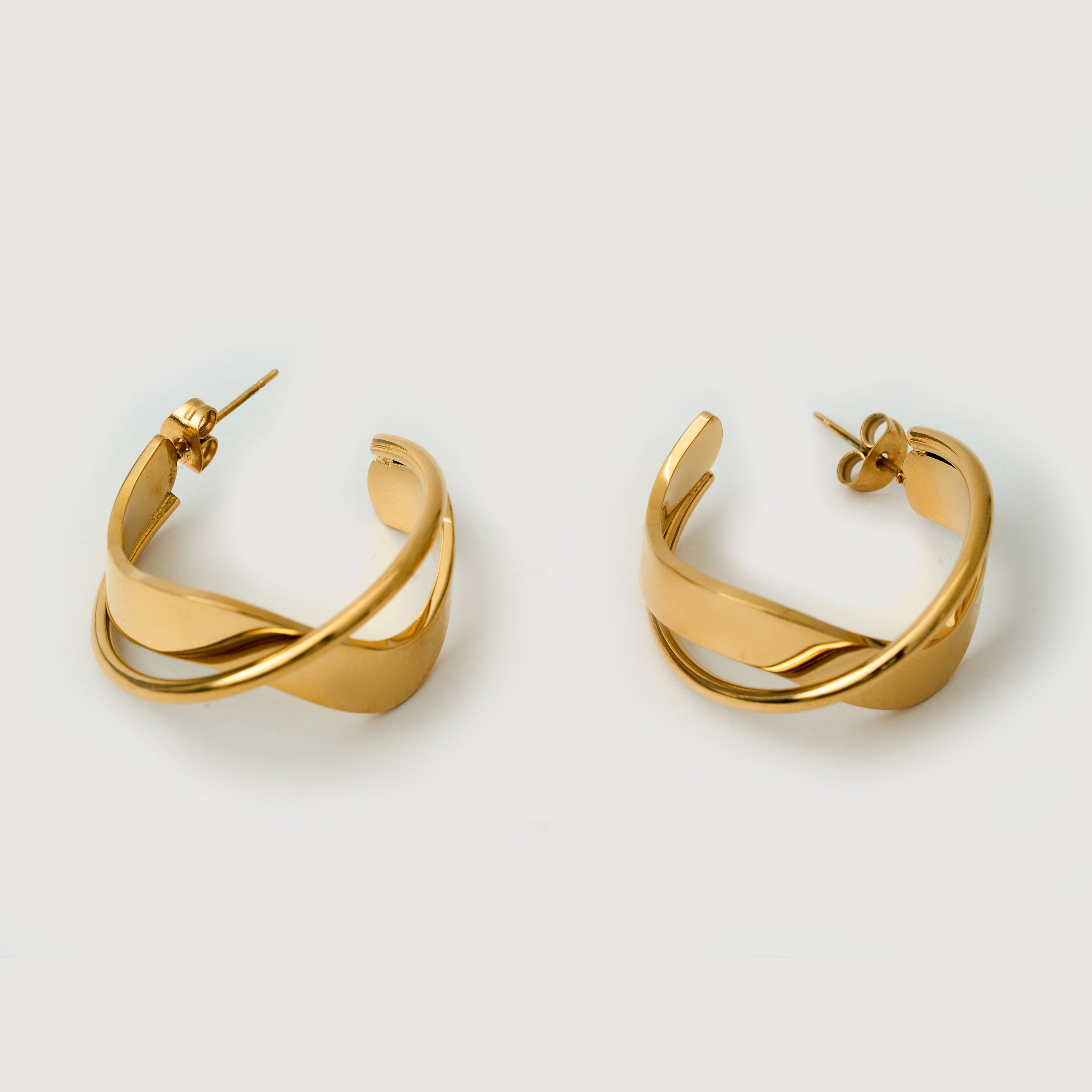 Nova Edge Earrings in 18K Gold Plated
