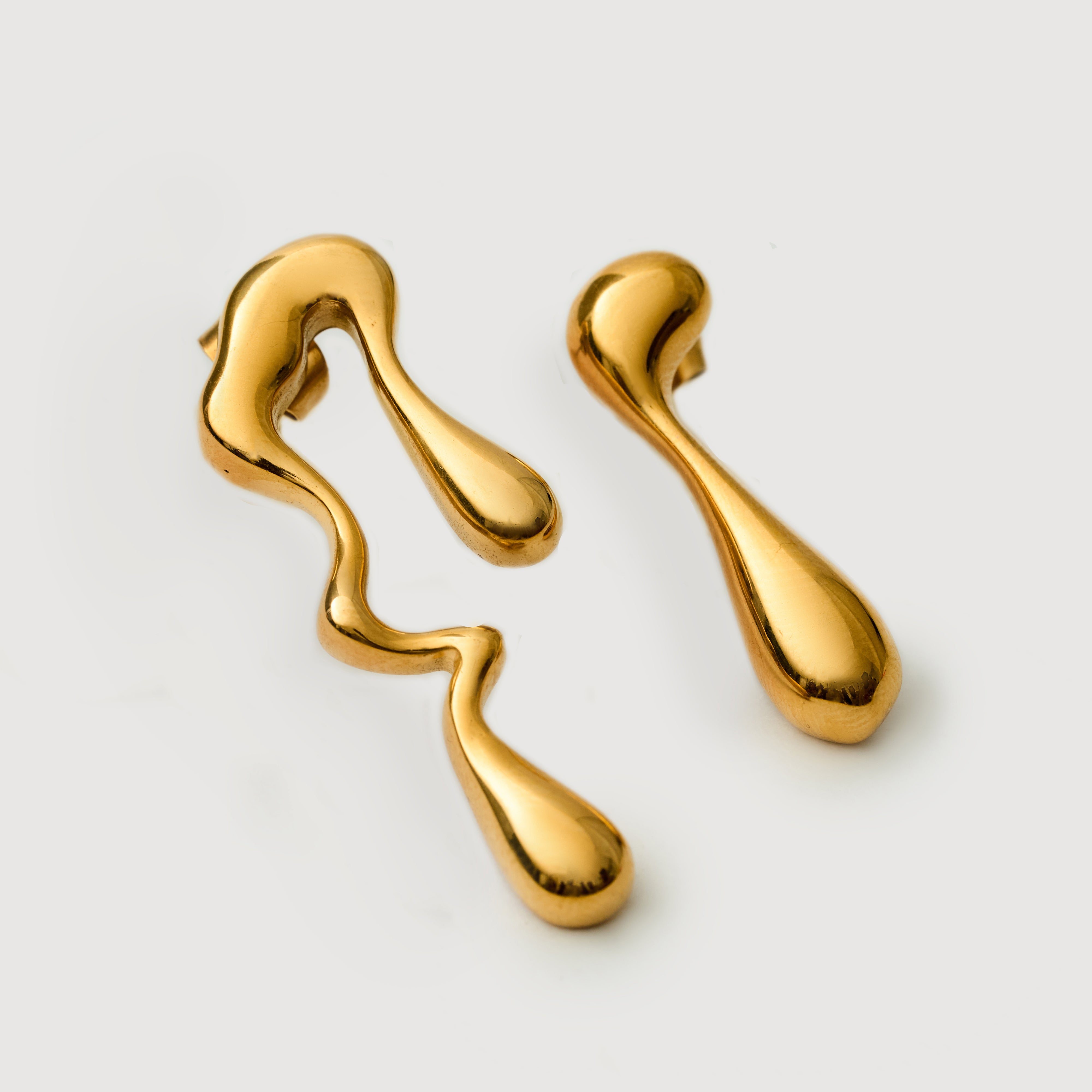 Batur Blaze Irregular Earrings in 18K Gold Plated