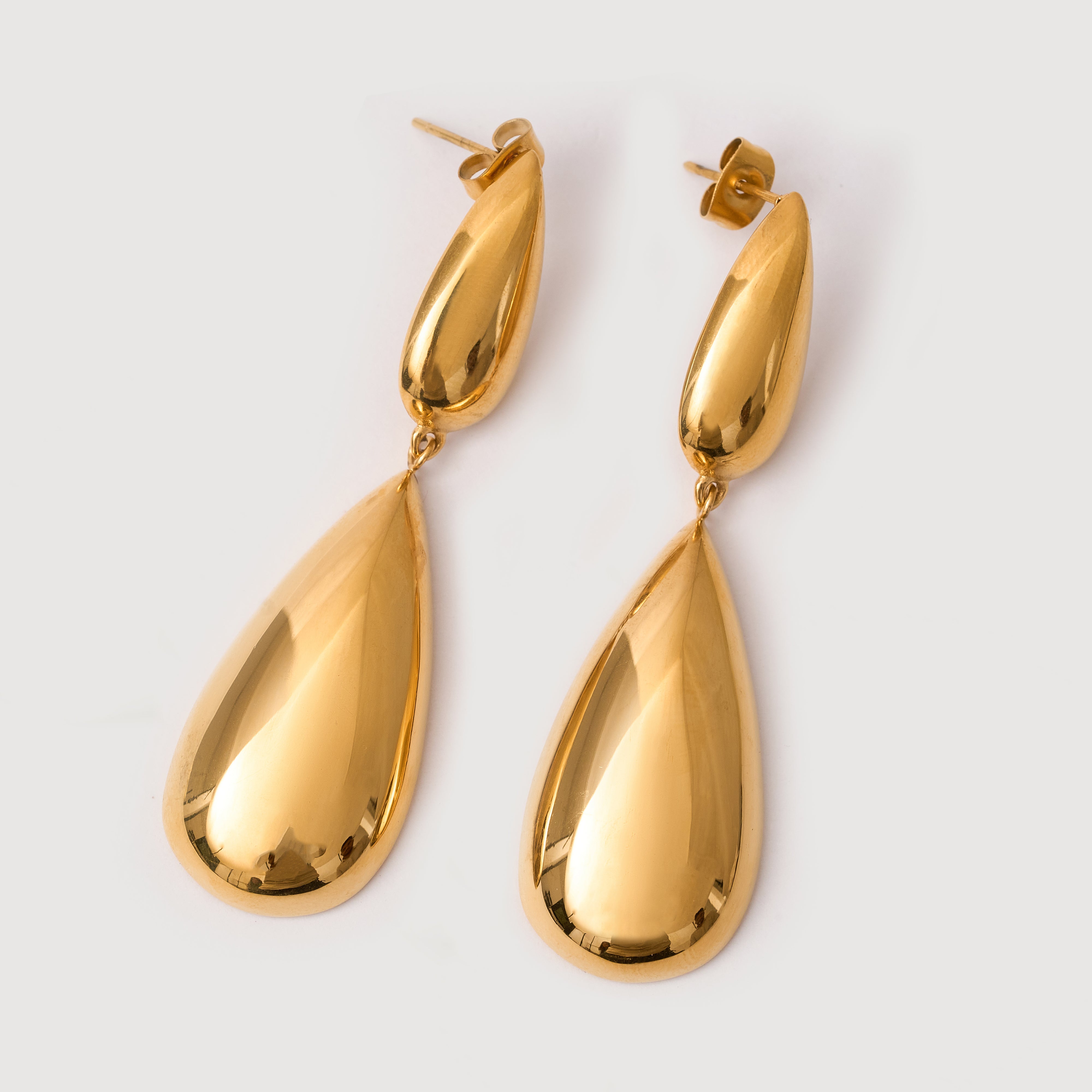 Beverly Gold Earrings in 18K Gold Plated
