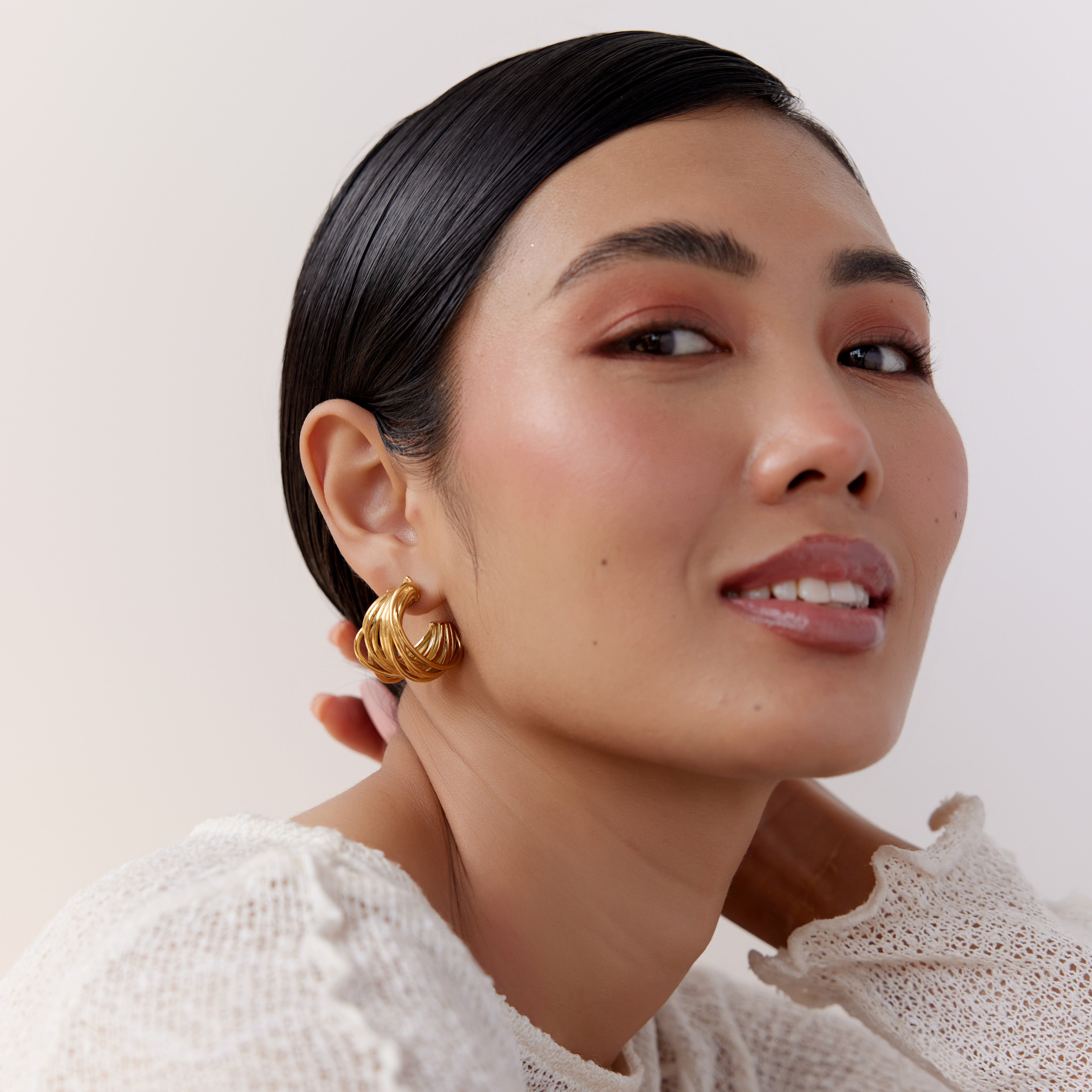 Seminyak Earrings in 18K Gold Plated