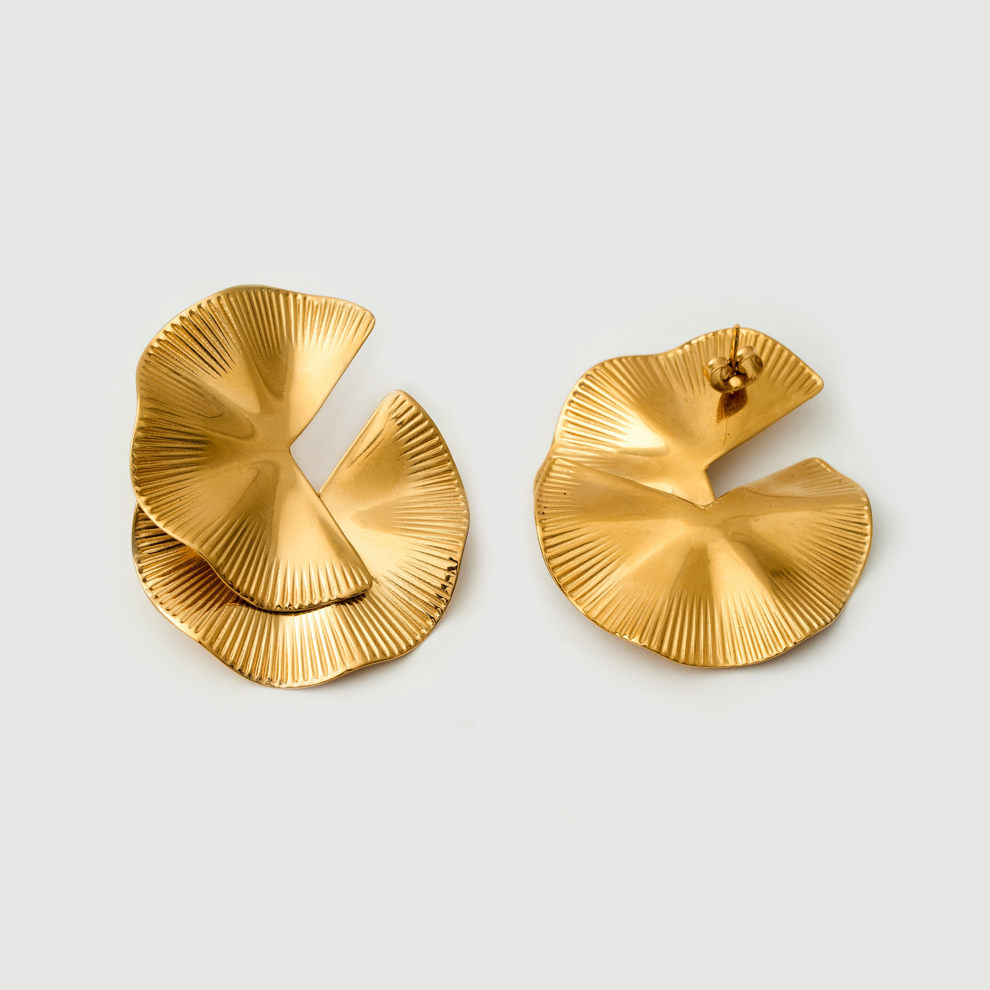 Aphrodite Gold Earrings in 18K Gold Plated