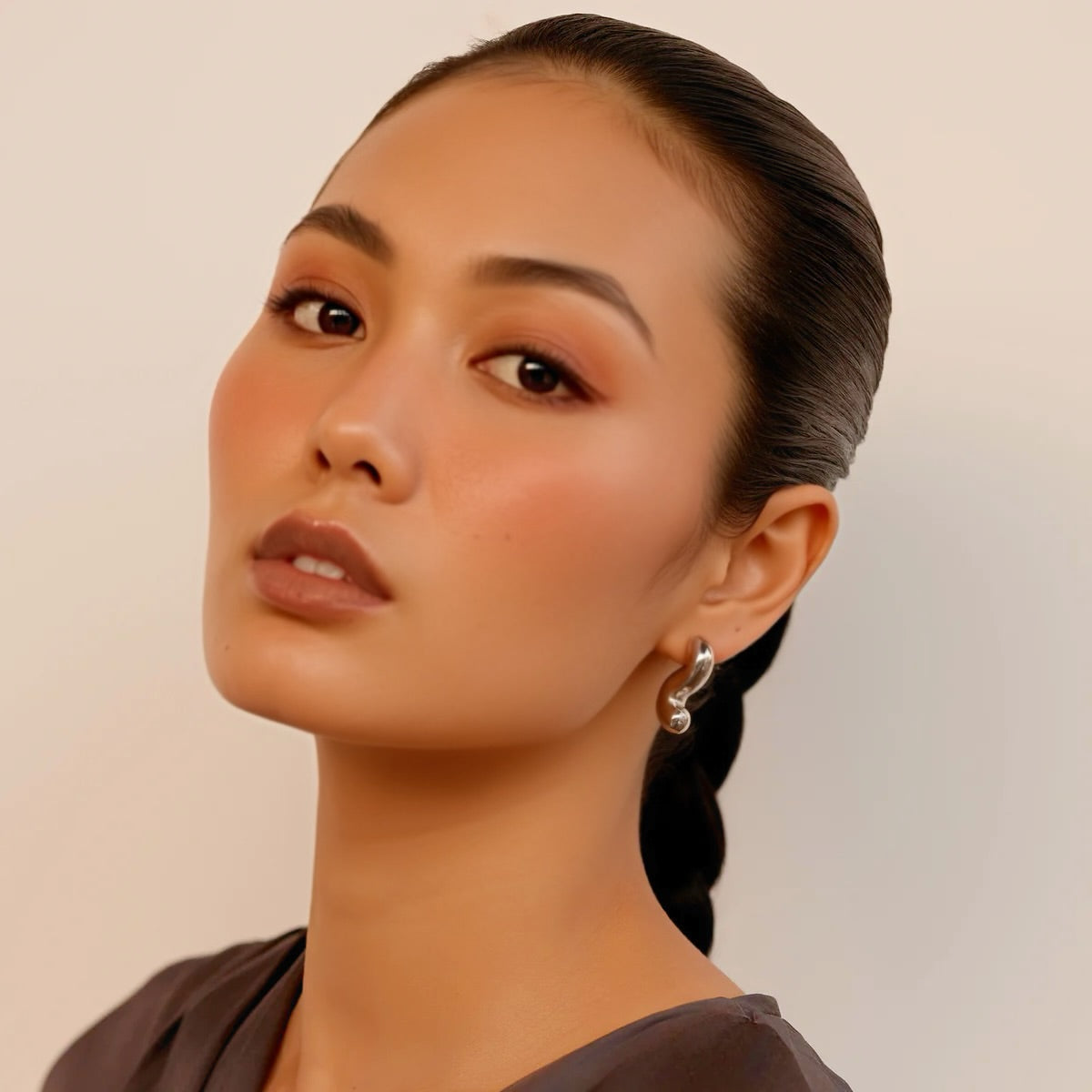Sabrina S-shape Drop Earrings