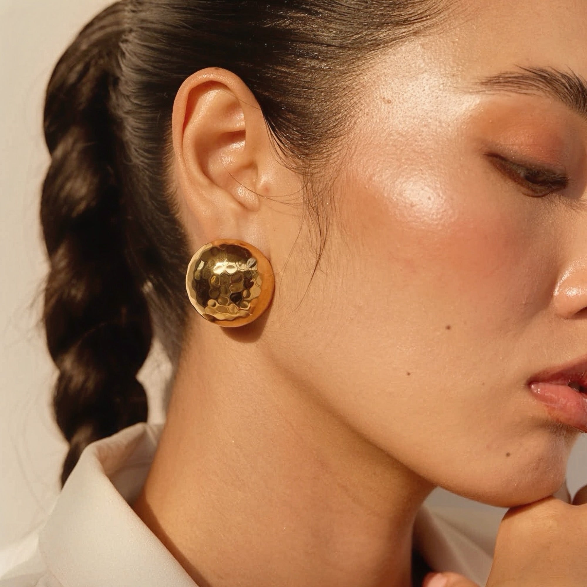 Cleopatra Studs in 18K Gold Plated