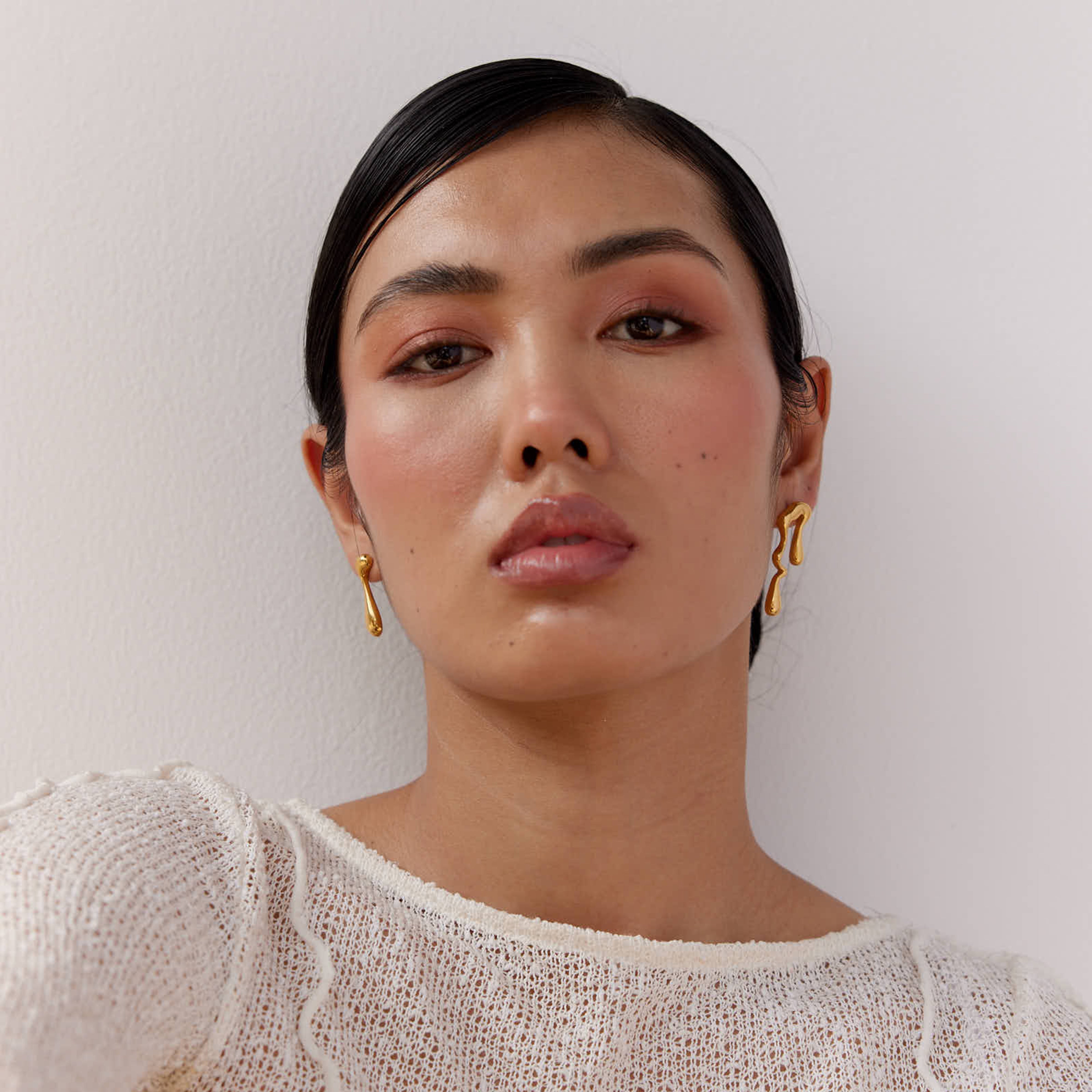 Batur Blaze Irregular Earrings in 18K Gold Plated