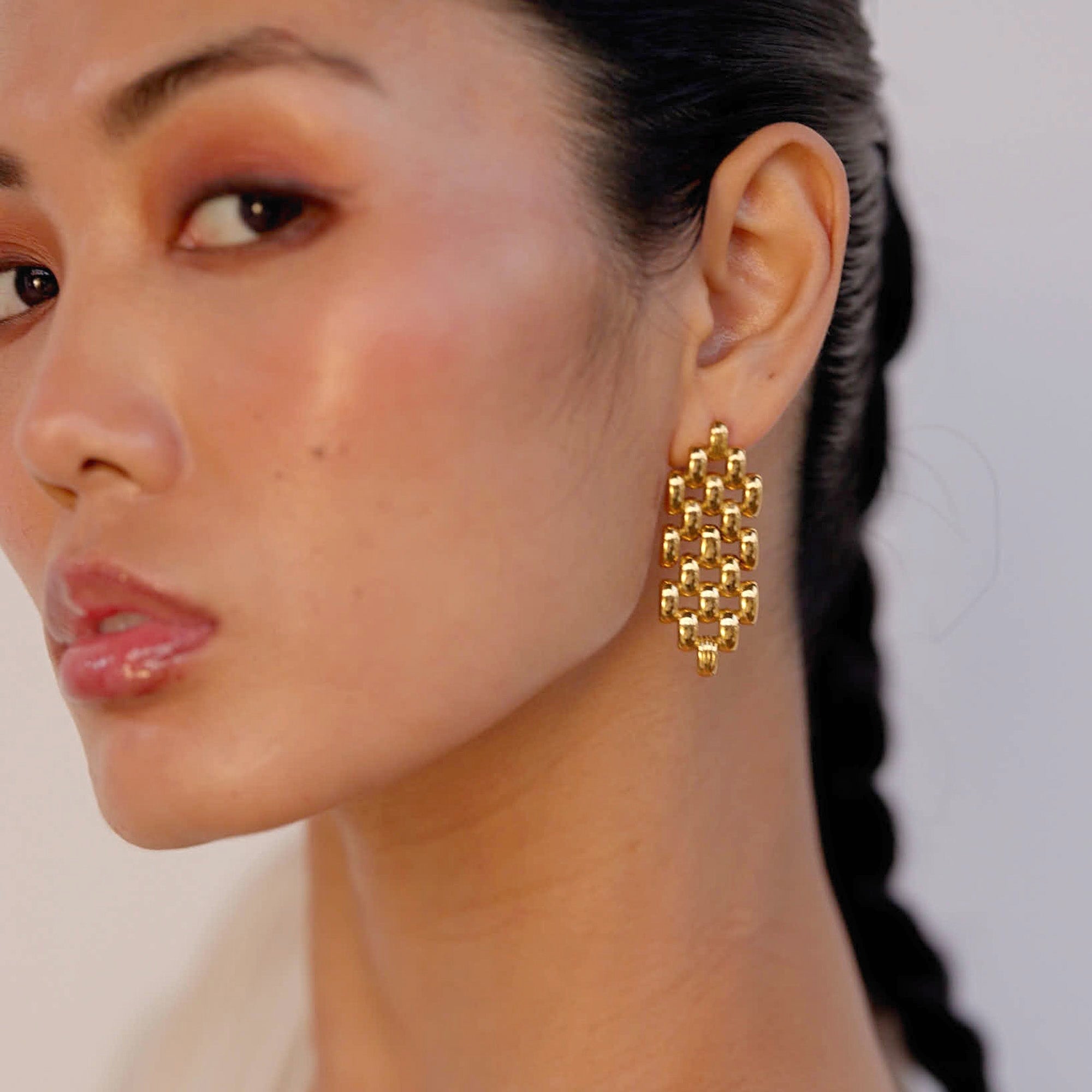 Diana Timeless Earrings in 18K Gold Plated