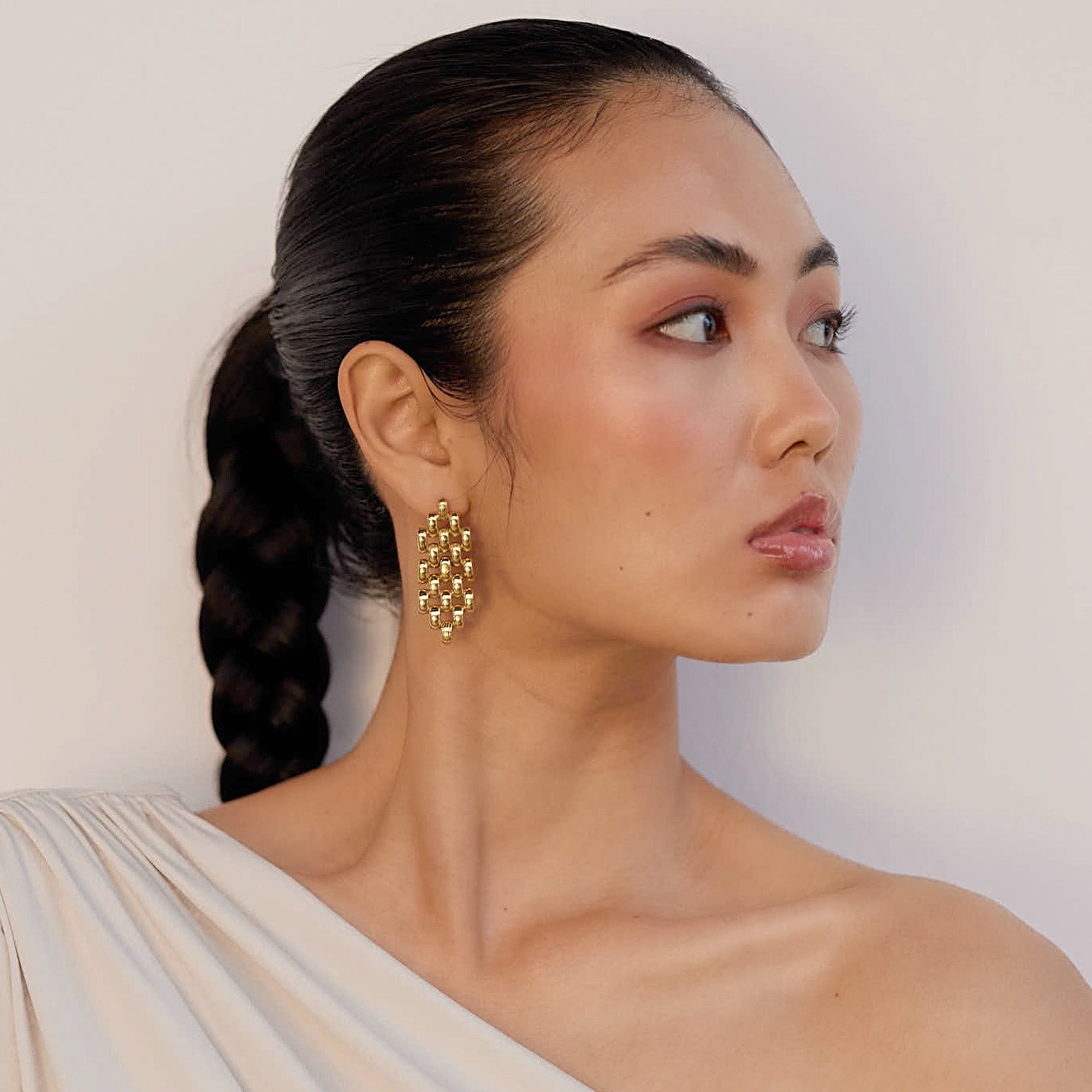 Diana Timeless Earrings in 18K Gold Plated