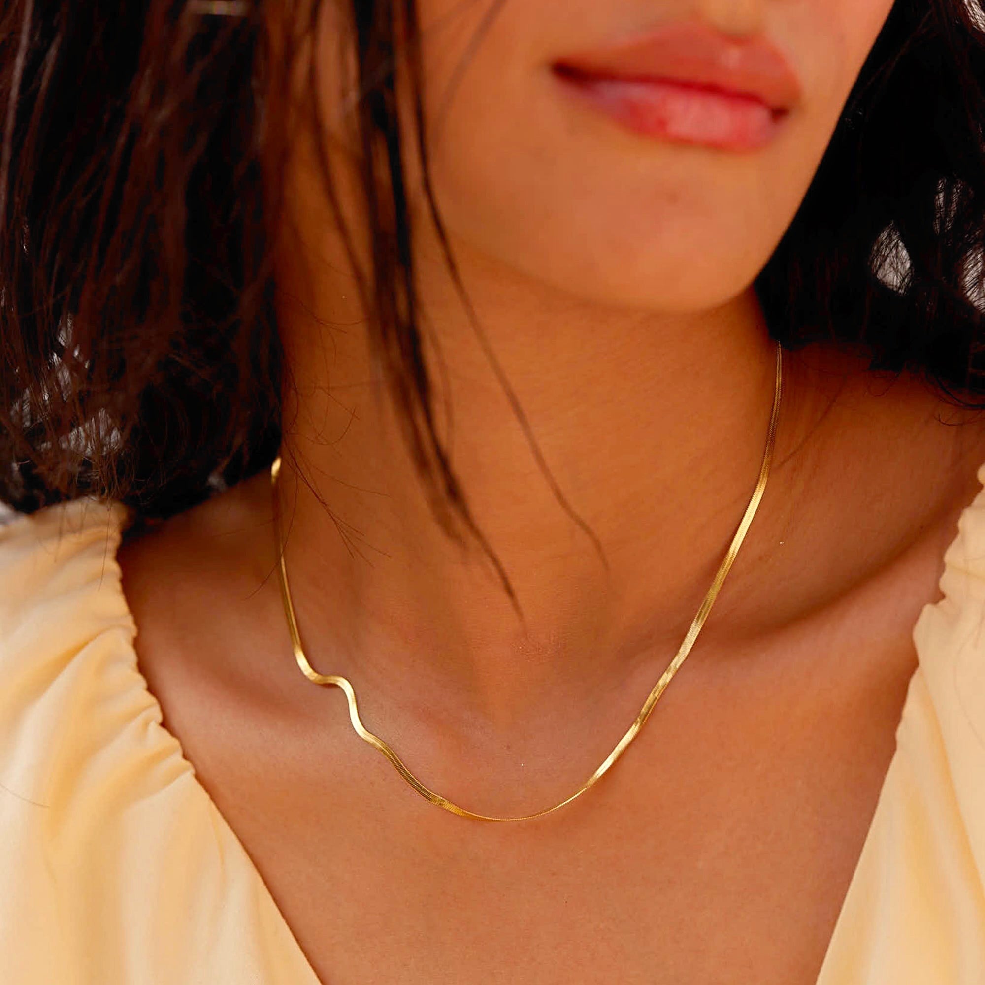 Charlotte Vintage Gold Chain in 18K Gold Plated