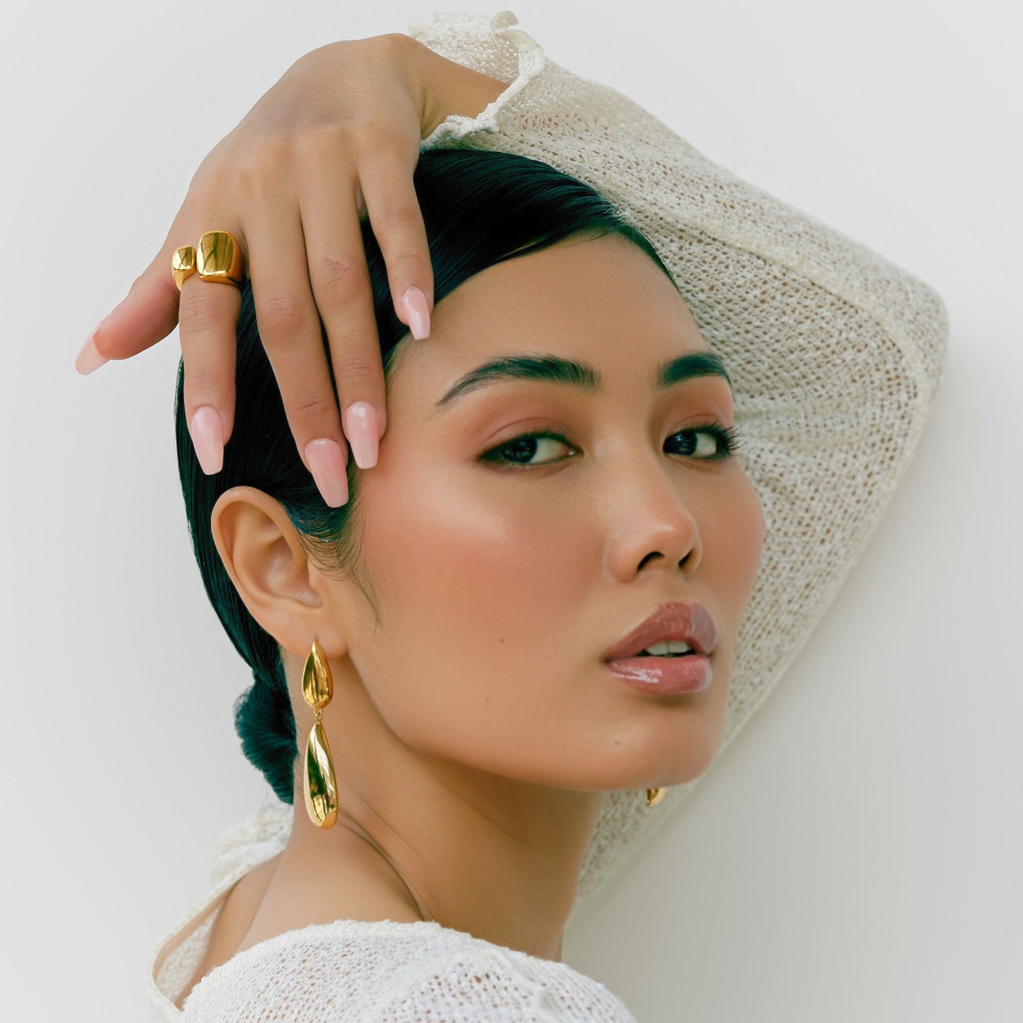 Beverly Gold Earrings in 18K Gold Plated