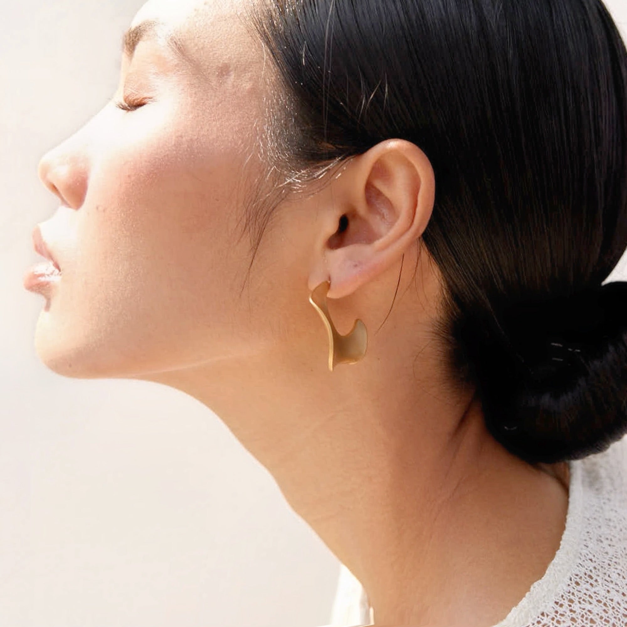 Leila Sahara Earrings in 18K Gold Plated