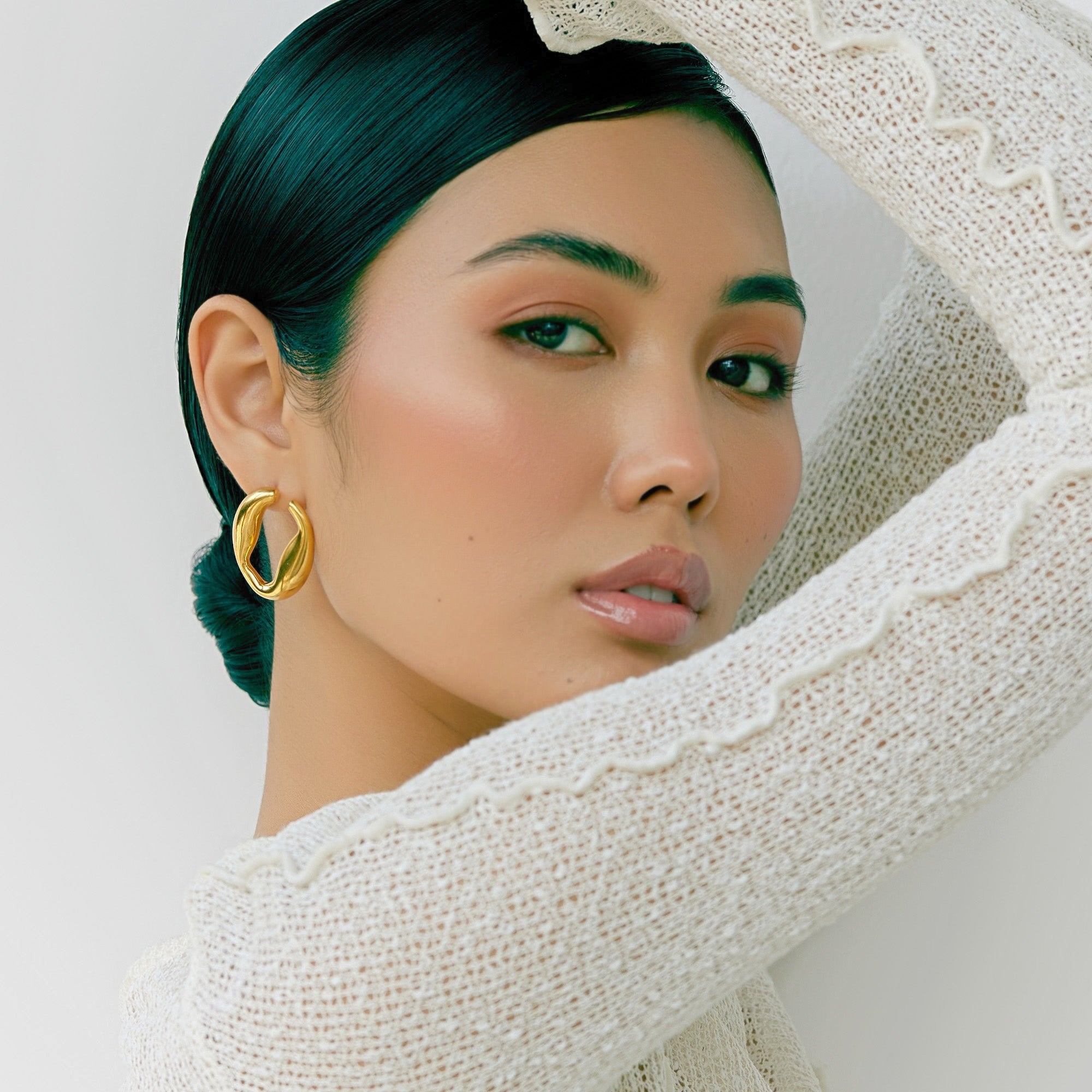 Fiona Earrings in 18K Gold Plated