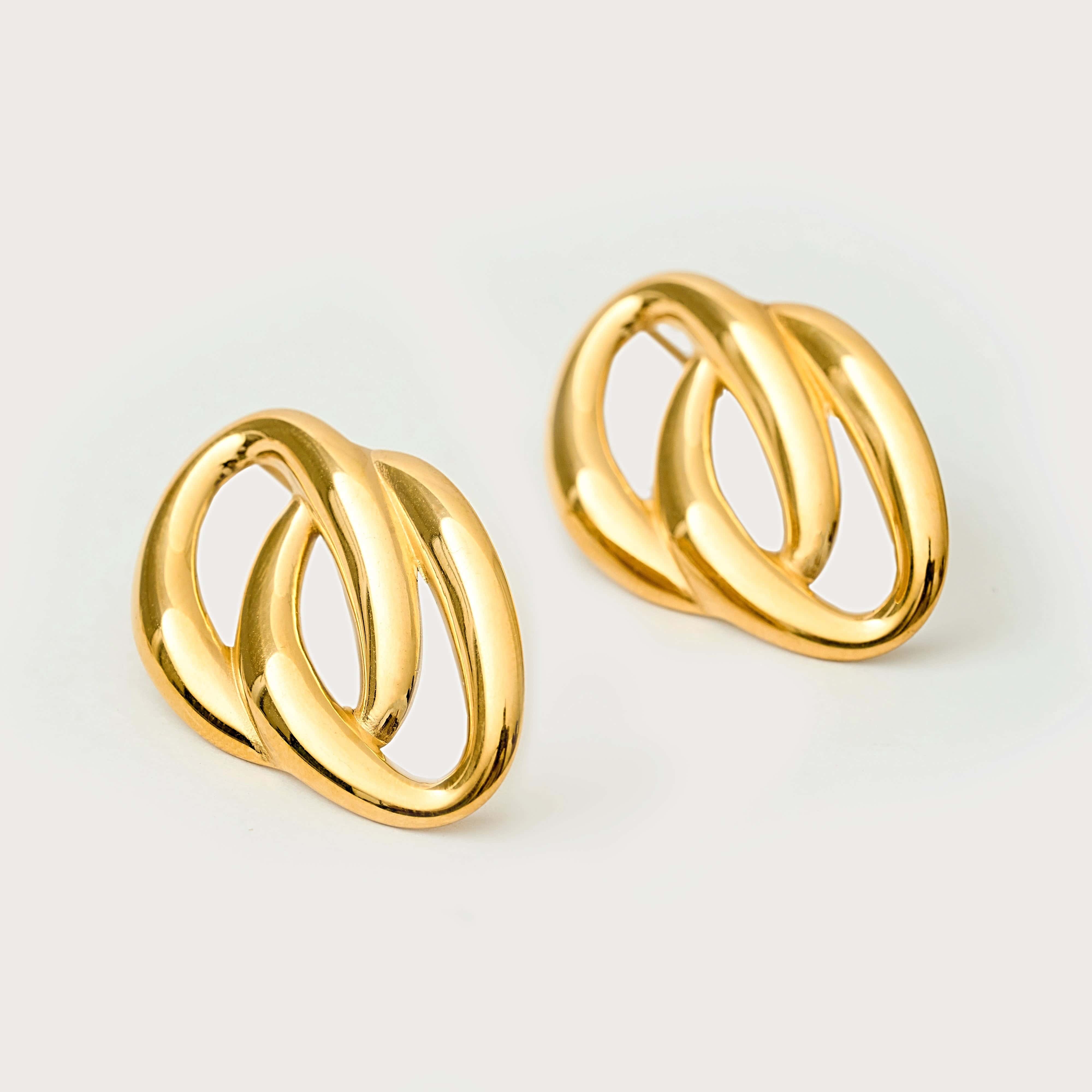 Penelope Drop Earrings in 18K Gold Plated