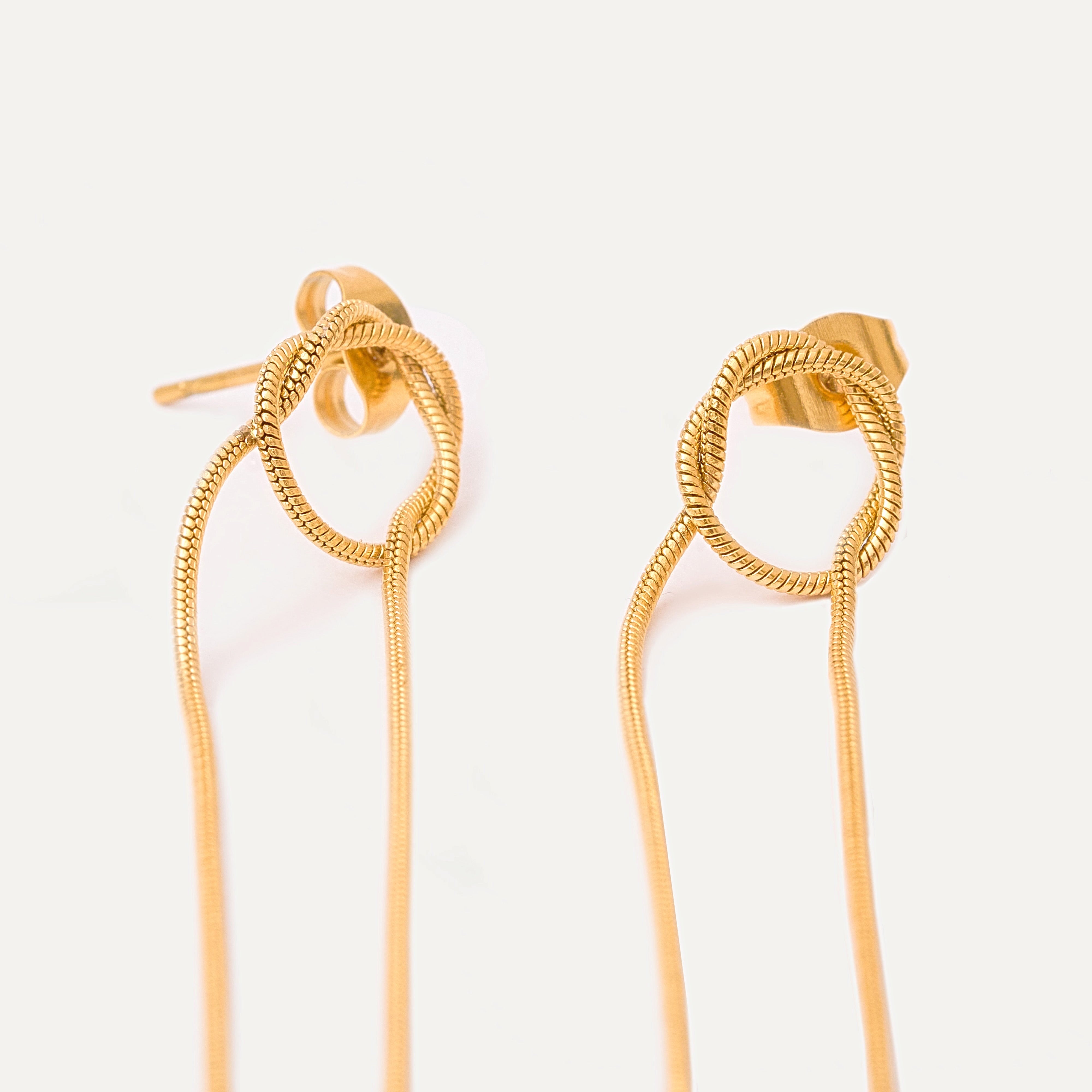 Jasmine Drop Earrings in 18K Gold Plated