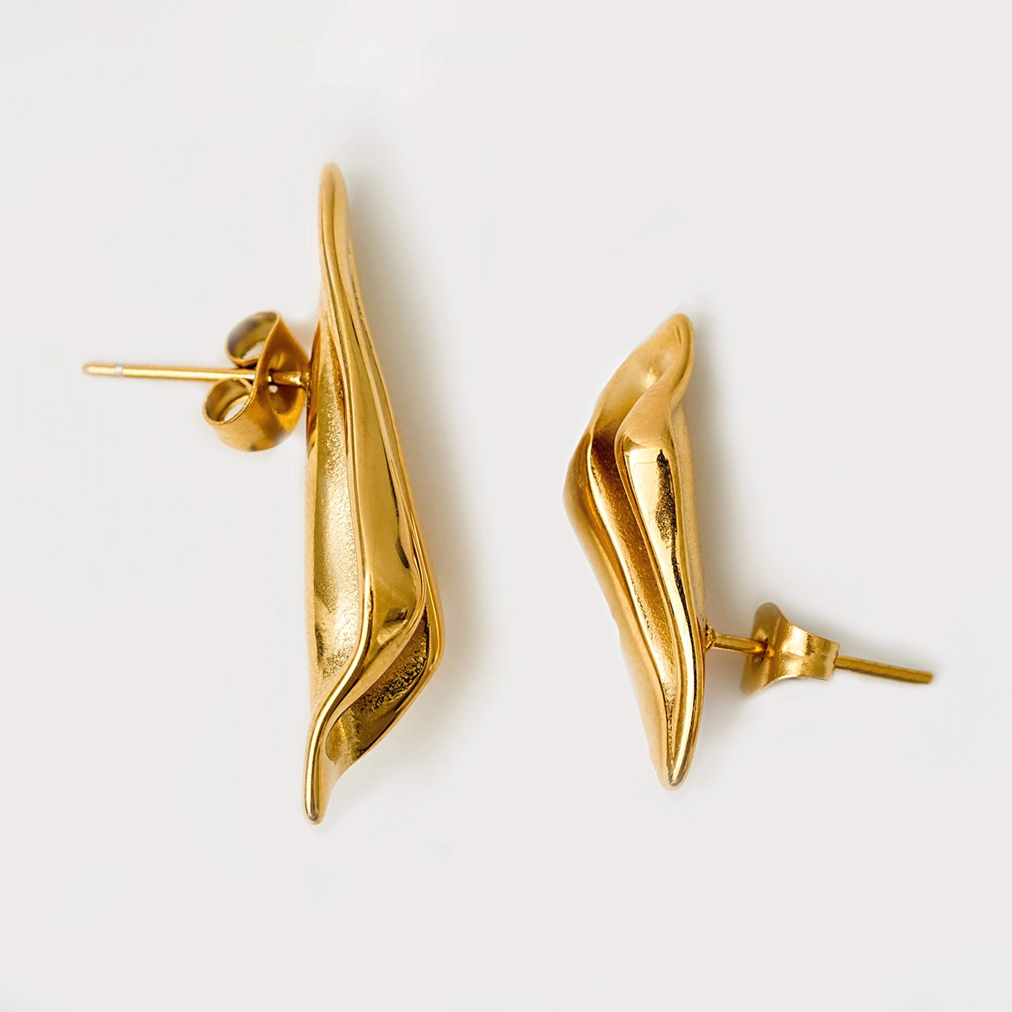 Eva Gold Earrings in 18K Gold Plated