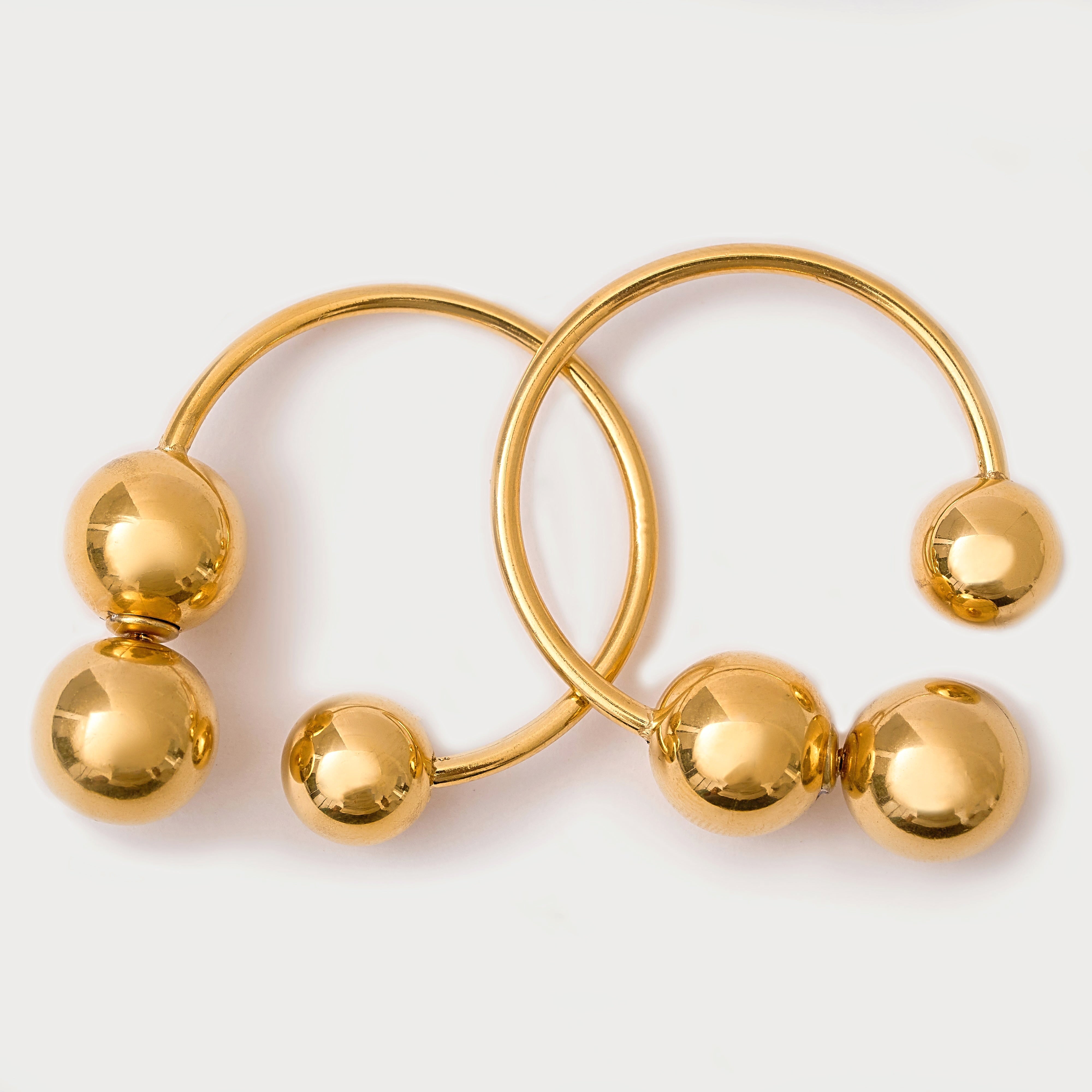 Ares Statement Earrings in 18K Gold Plated