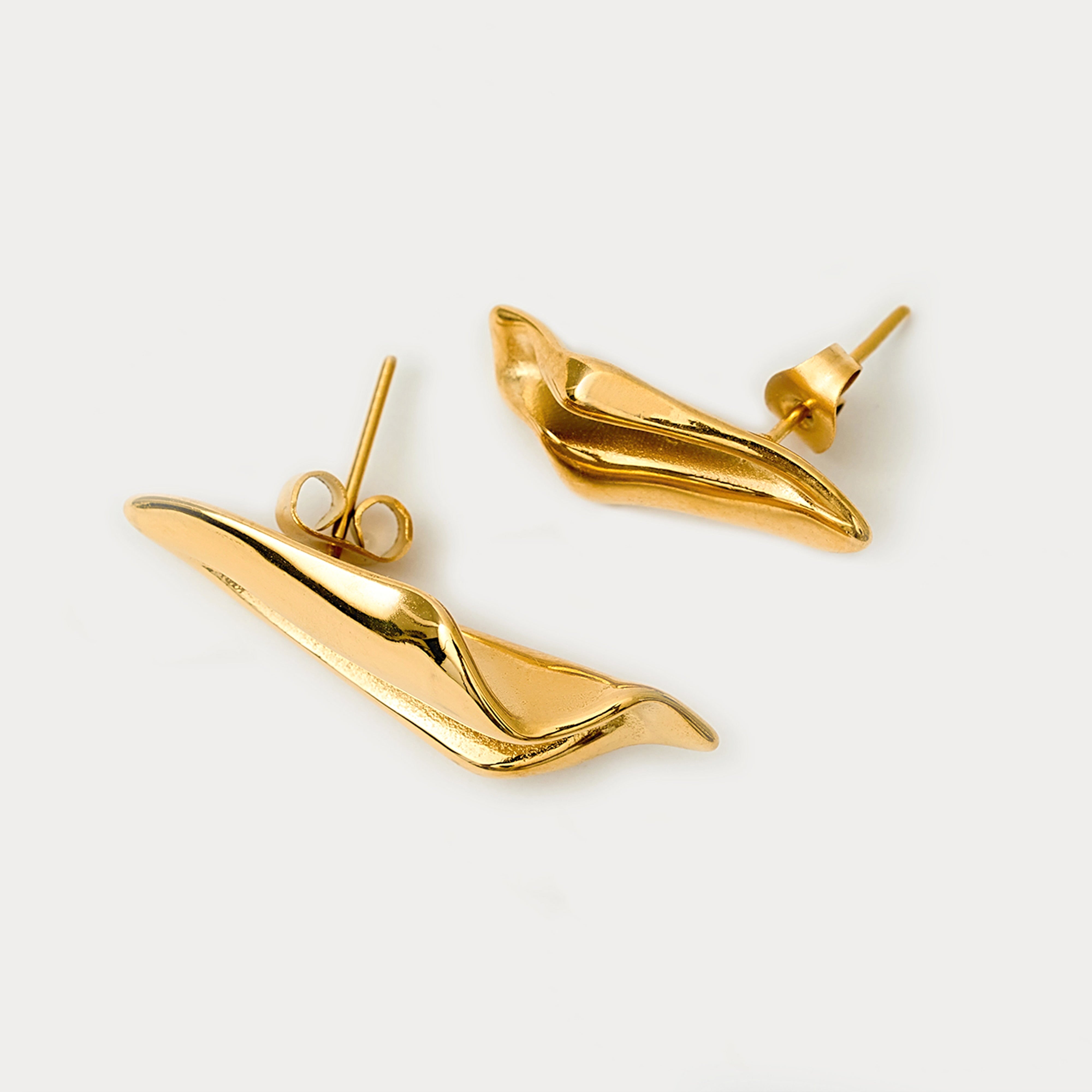 Eva Gold Earrings in 18K Gold Plated