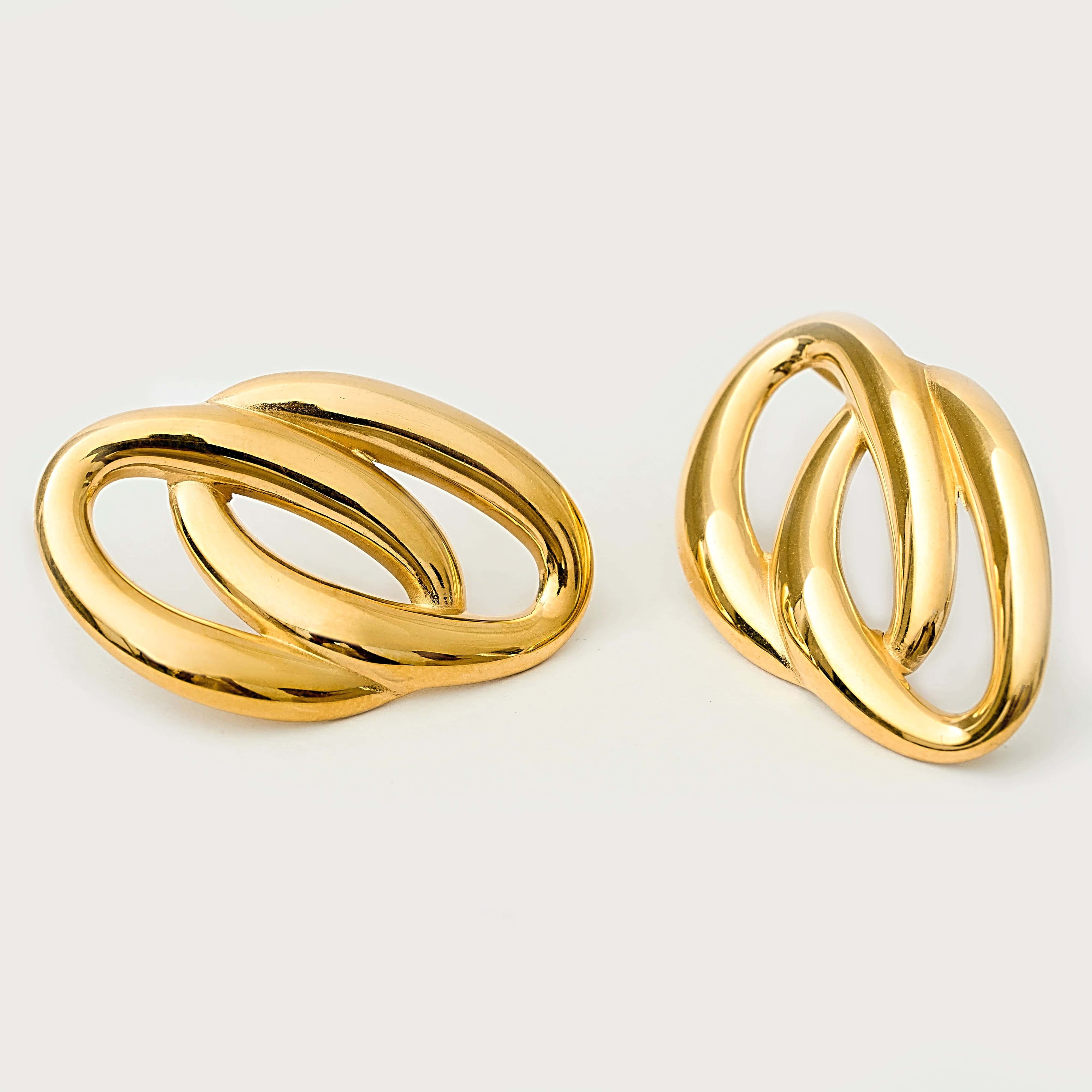 Penelope Drop Earrings in 18K Gold Plated