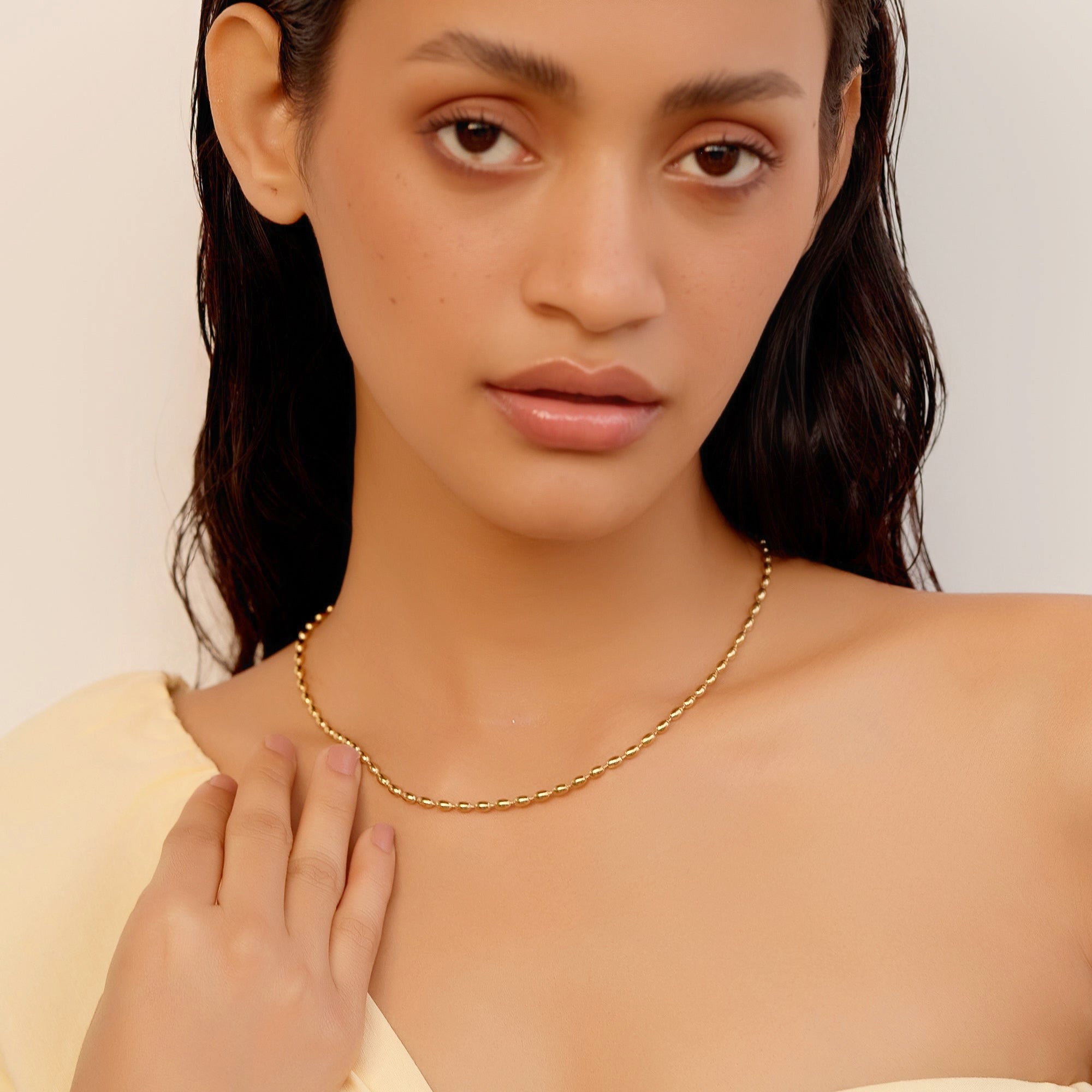 Zeina Necklace in 18K Gold Plated